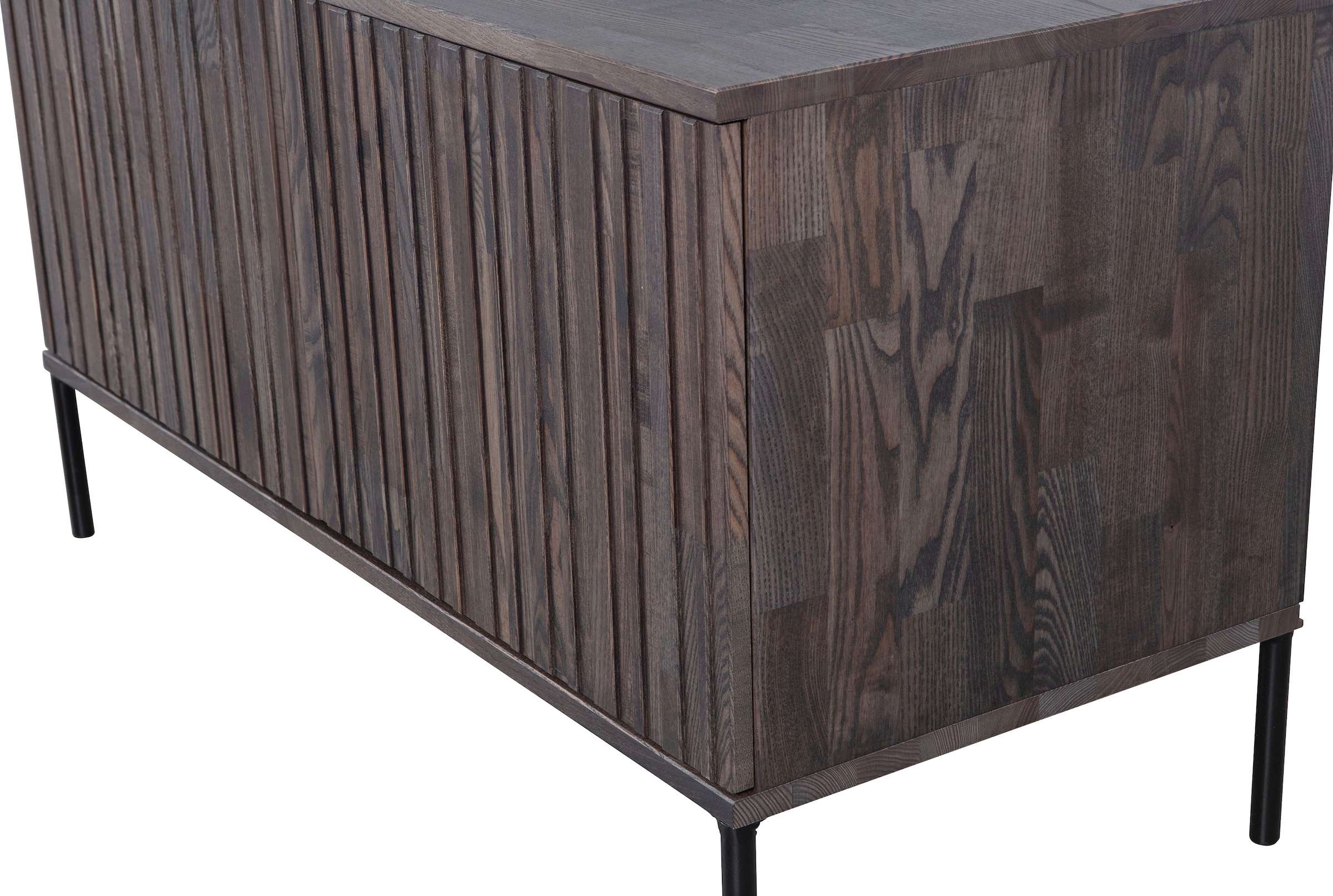 WOOOD Sideboard »New Gravure, TV-Kommode, Breite 100 cm oder 150 cm«, Kommode Höhe 56 cm, mit grafischen Relieftüren, viel Stauraum