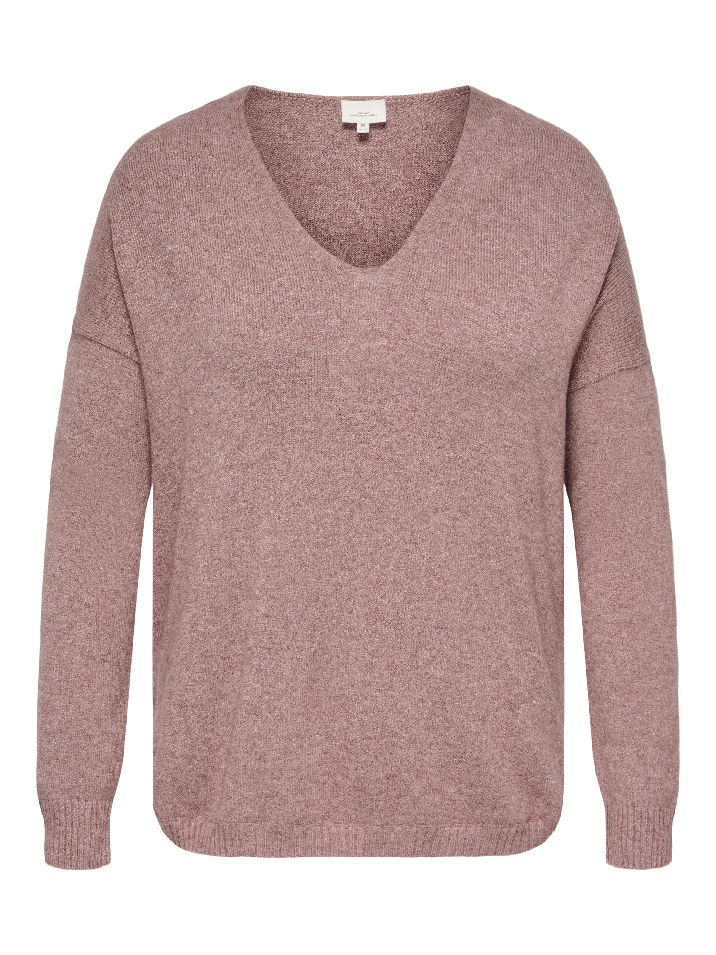 ONLY CARMAKOMA V-Ausschnitt-Pullover »CARMARGARETA LS PULLOVER KNT NOOS«