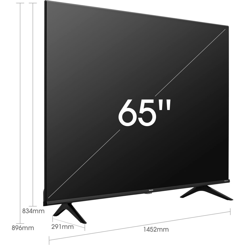 Hisense LED-Fernseher »65A6FG«, 164 cm/65 Zoll, 4K Ultra HD, Smart-TV, Triple Tuner DVB-C/S/ S2/ T/ T2, Smart-TV,Alexa Built-In,DTS Virtual X