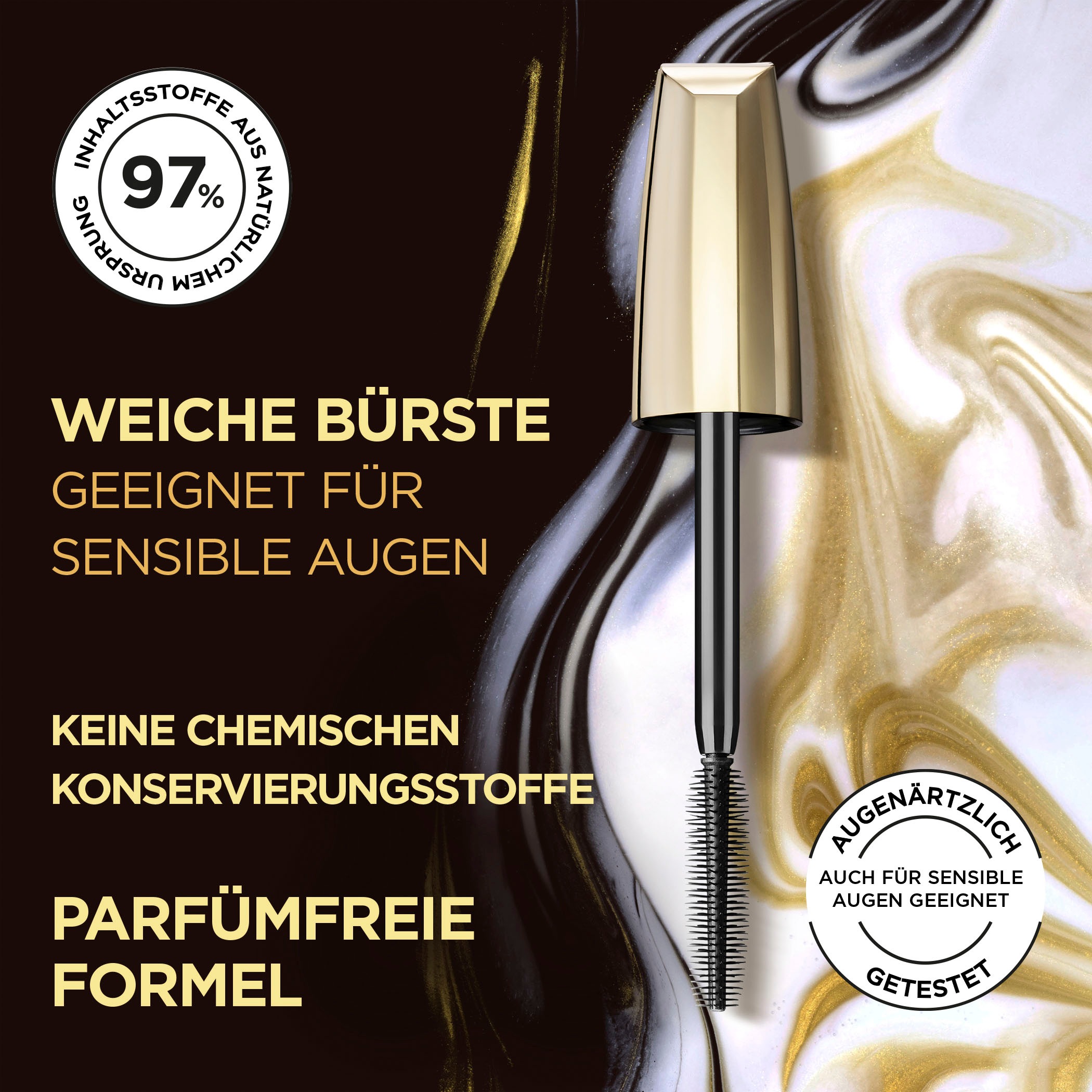 L'ORÉAL PARIS Mascara »Volume Million Lashes Balm Brown«, mit natürlichen Inhaltsstoffen