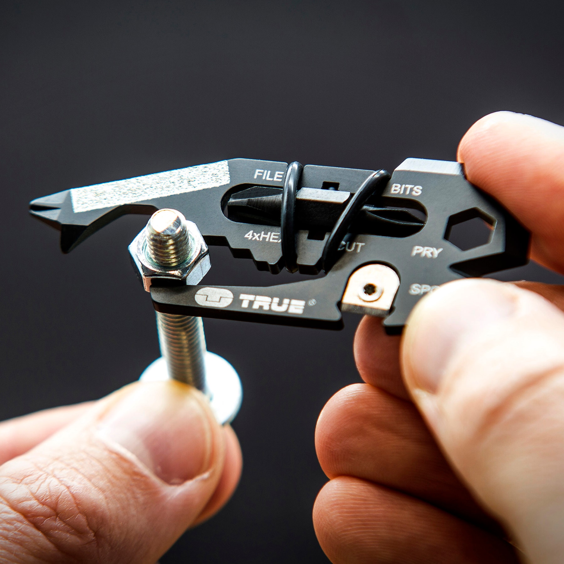 TRUE Multitool »FISHFACE«, (6 St.), 18 Funktionen, Bit-Aufnahme