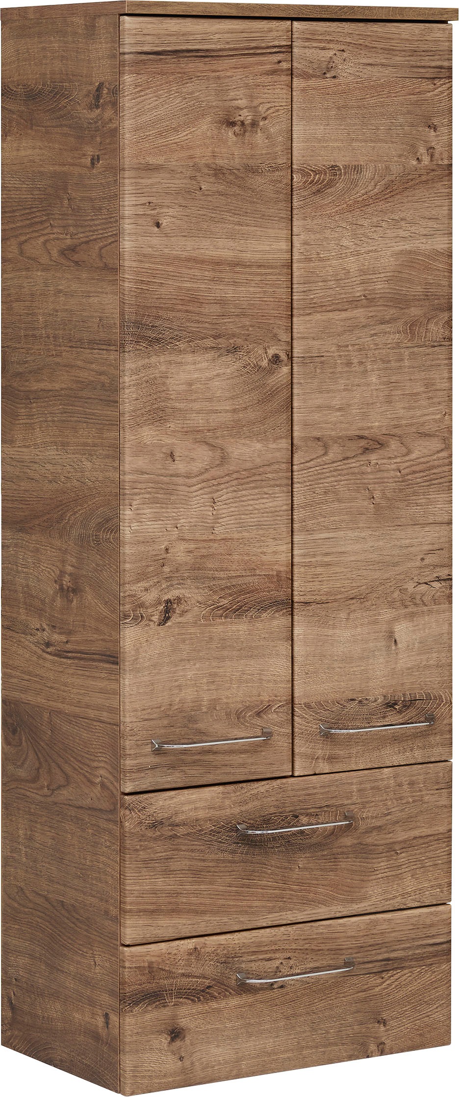 PELIPAL Midischrank »Quickset«, Breite 50 cm, Höhe 136 cm, Glaseinlegeböden, Türdämpfer