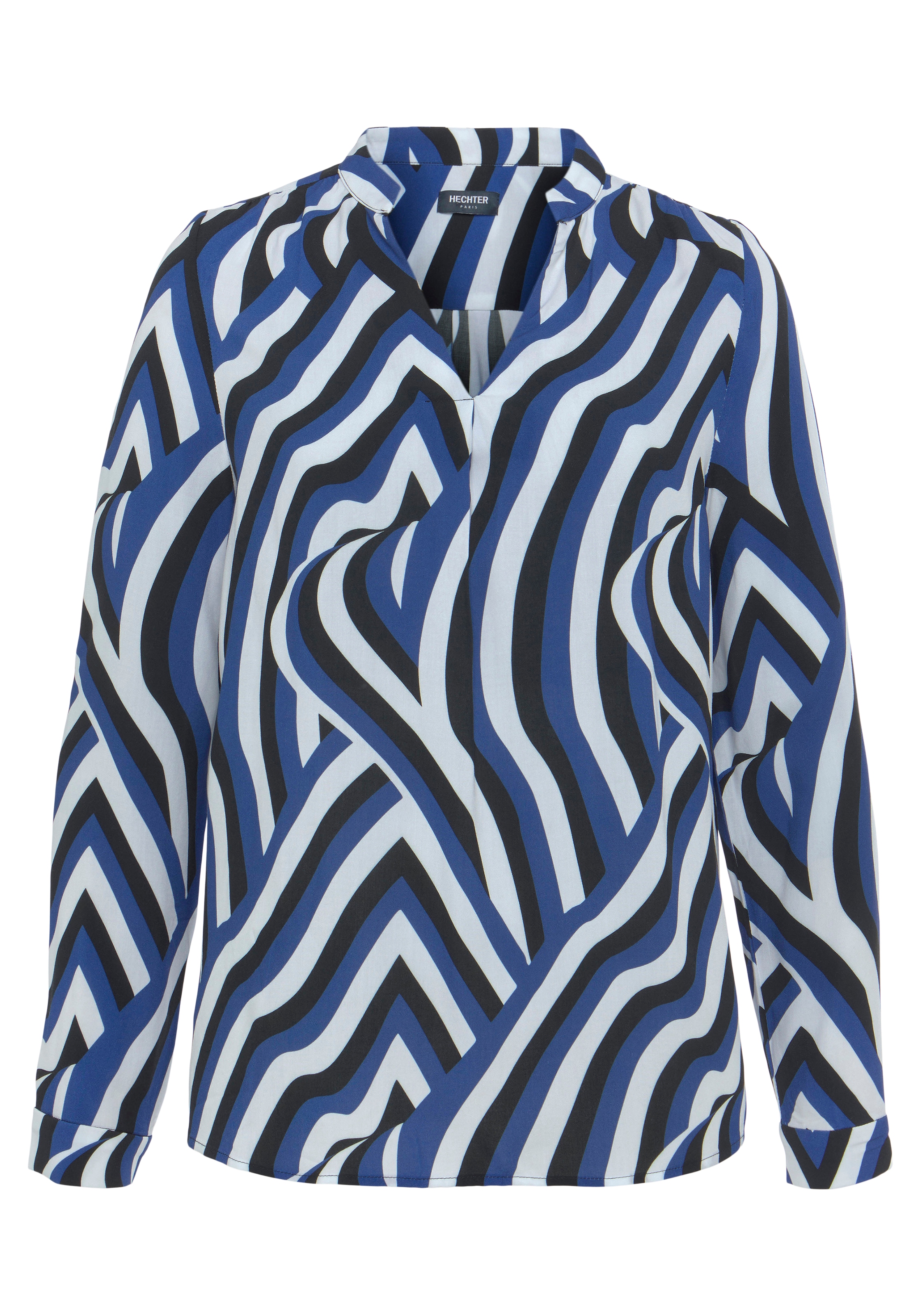 HECHTER PARIS Klassische Bluse, mit elegantem V-Ausschnitt