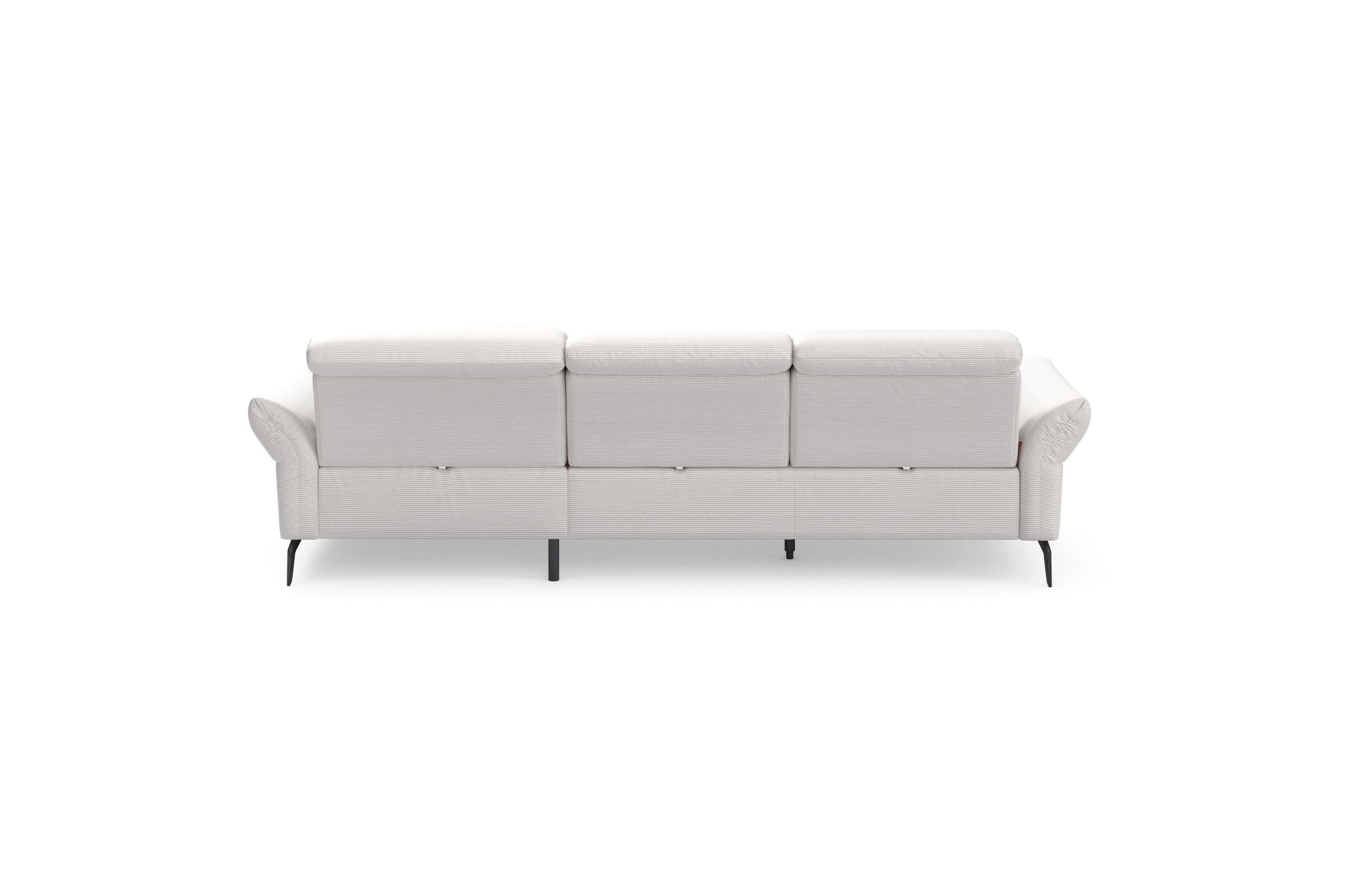 INOSIGN Ecksofa »Coco L-Form«, Sitztiefen-, Arm- und Kopfteilverstellung, Cord-Bezug, Fußhöhe 15 cm