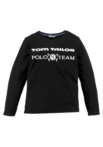 TOM TAILOR Polo Team Langarmshirt, mit Logo-Druck kaufen