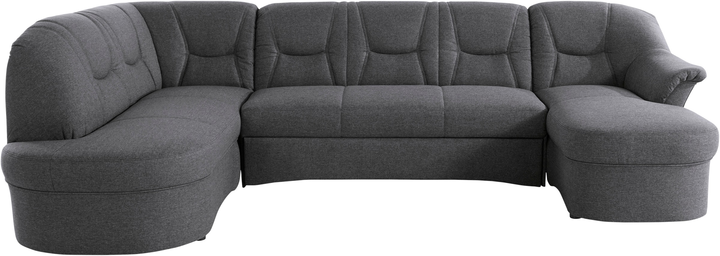 DOMO collection Wohnlandschaft »Sarafina, zeitlos und komfortabel, optional mit Federkern, U-Form«, wahlweise mit Bettfunktion
