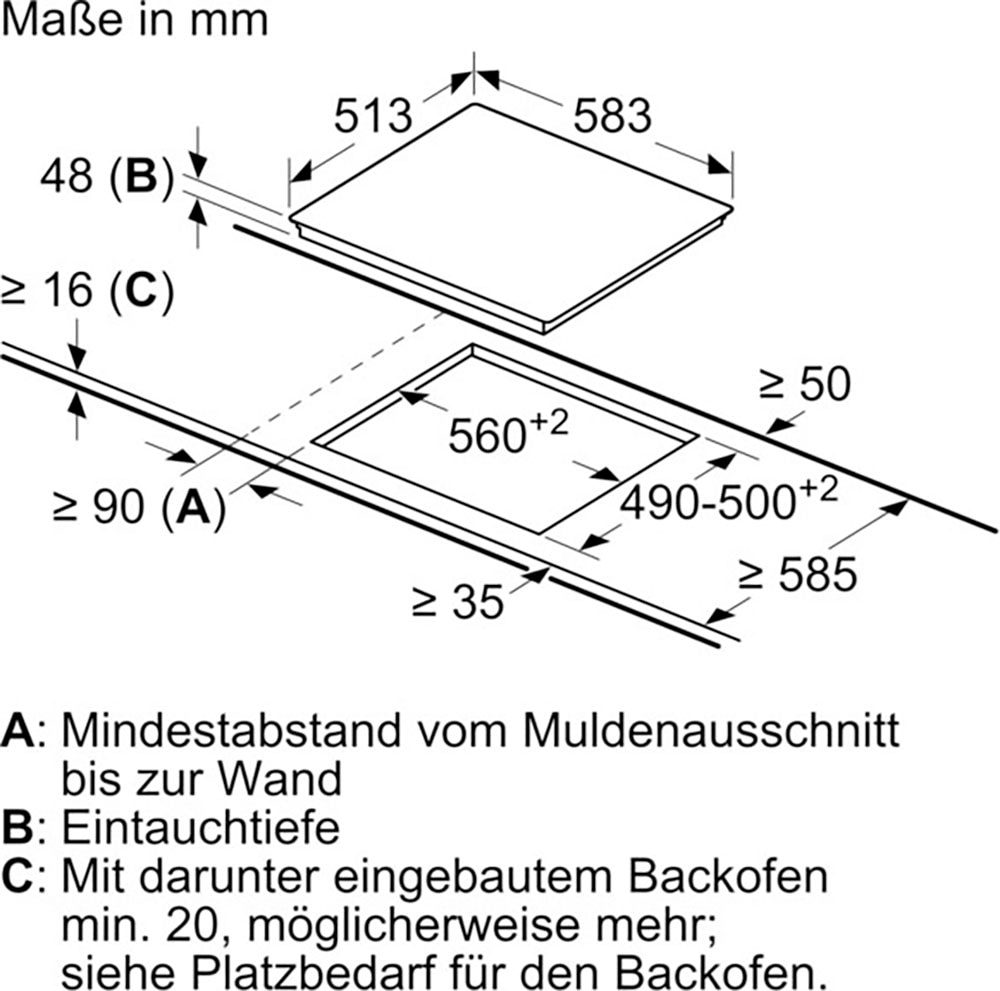 NEFF Elektro-Kochfeld von SCHOTT CERAN® »T16FTN1L0«, mit intuitiver Twist Pad® Bedienung