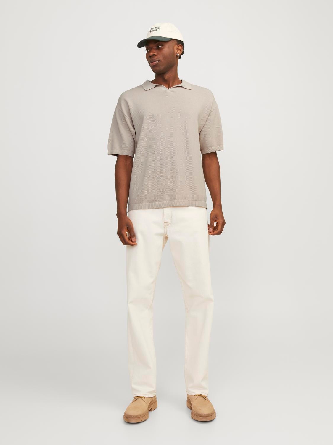 Jack & Jones Poloshirt »JORLINEN BLEND KNIT SS POLO SN«