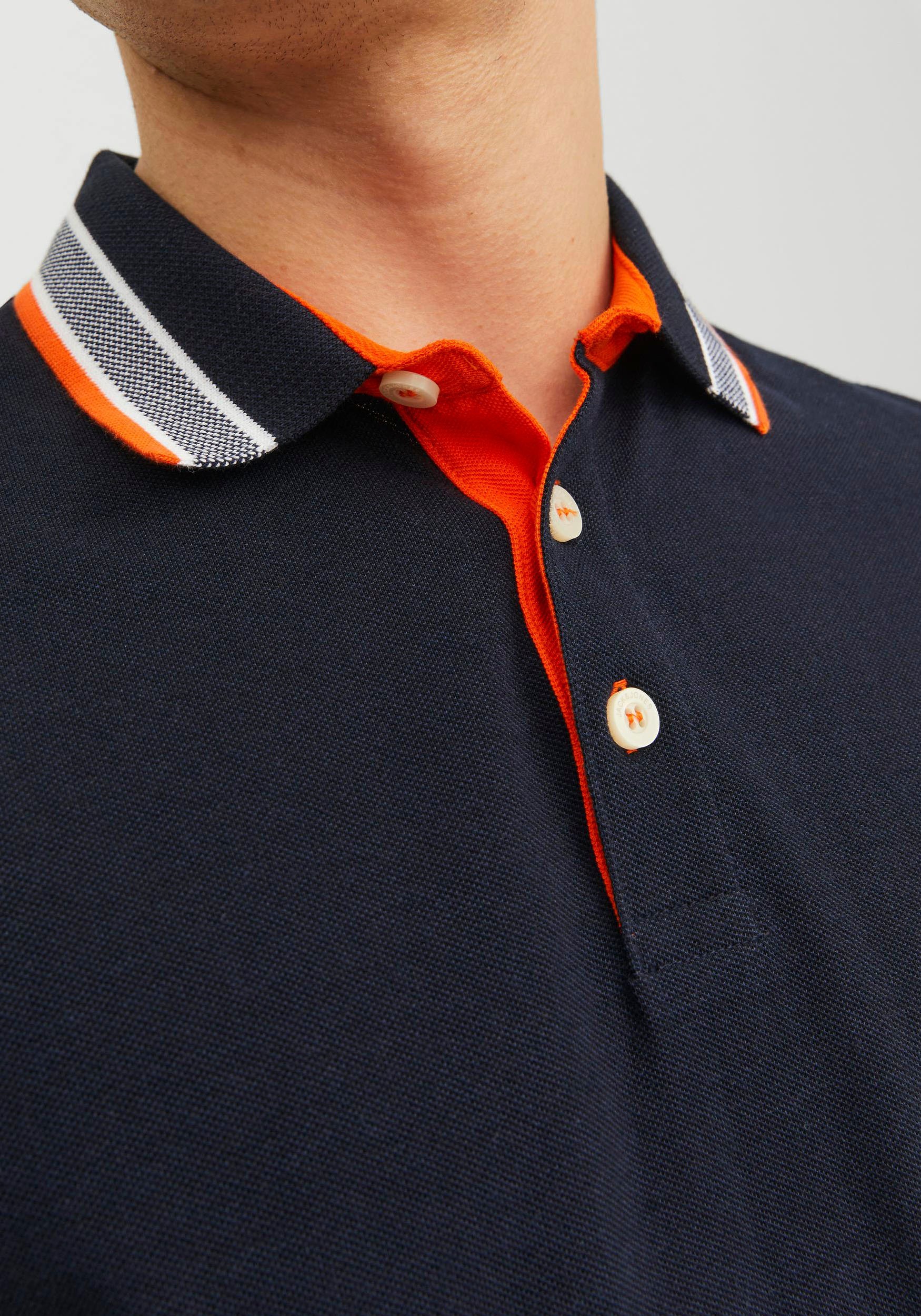 Jack & Jones Poloshirt »JJEPAULOS POLO SS NOOS«, mit Logo Stickerei