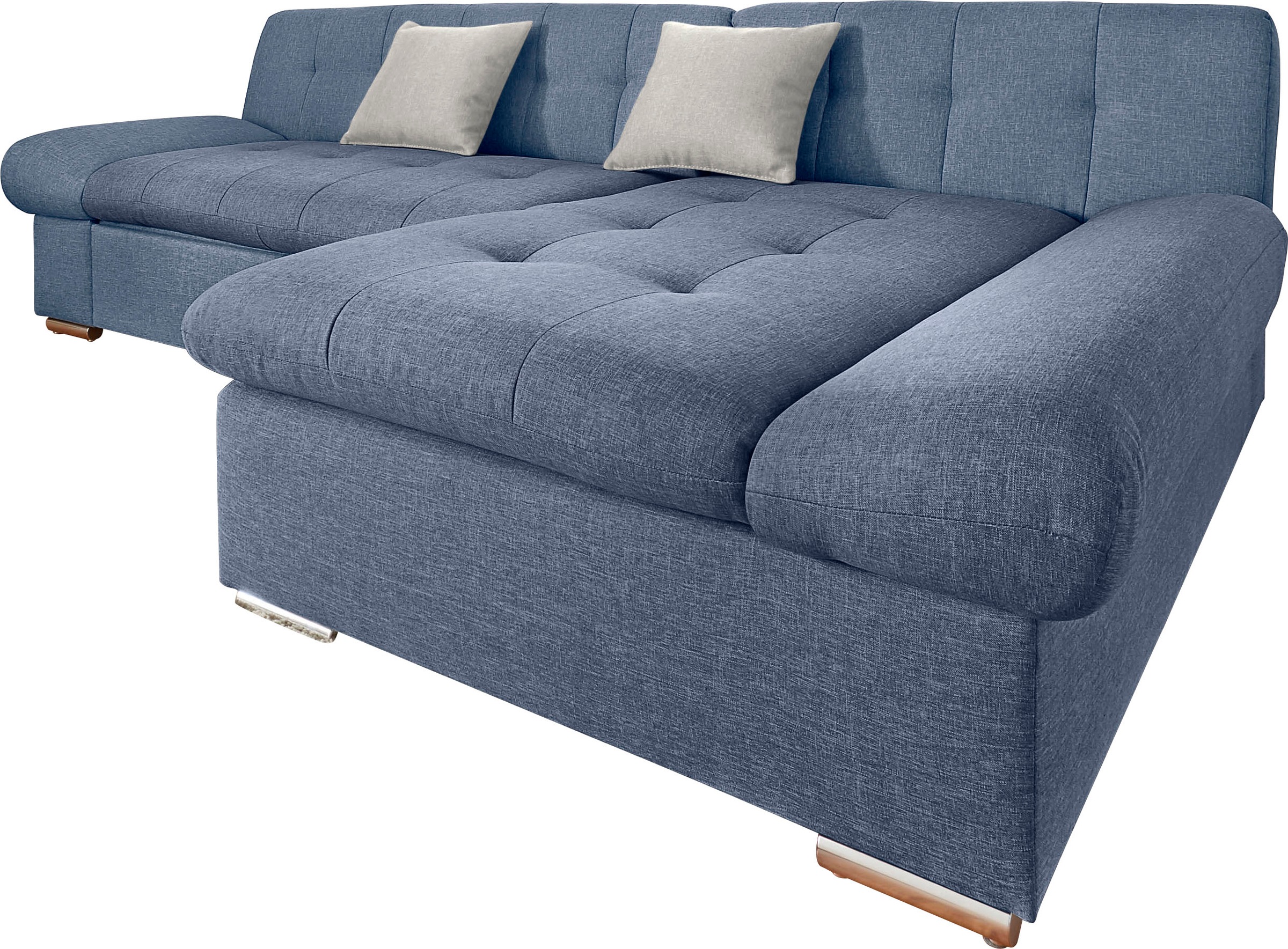 TRENDMANUFAKTUR Ecksofa »Reggae II, moderne Optik, Armteilverstellung, B/T 237/156cm, L-Form«, wahlweise mit Bettfunktion