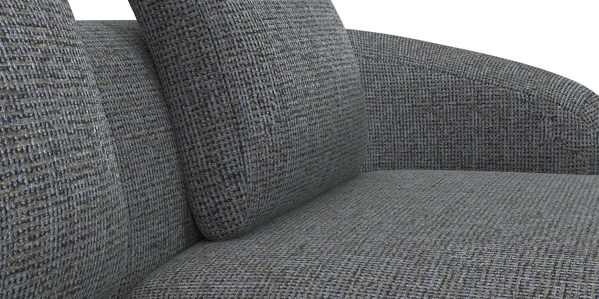 FLEXLUX Wohnlandschaft »Torino, rund, L-Form, Sofa-Ecke mit Recamiere, Longchair-Sofa«, Modernes, organisches Sofa-Design, Kaltschaum, Wellenunterfederung