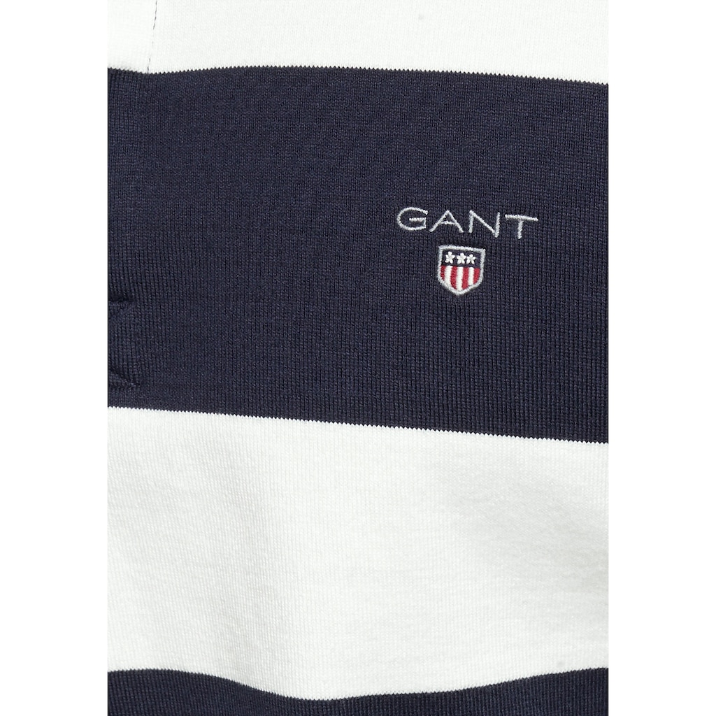 Gant Rugbyshirt »Barstripe Heavy Rugger«, sportiver Alltagsstyle