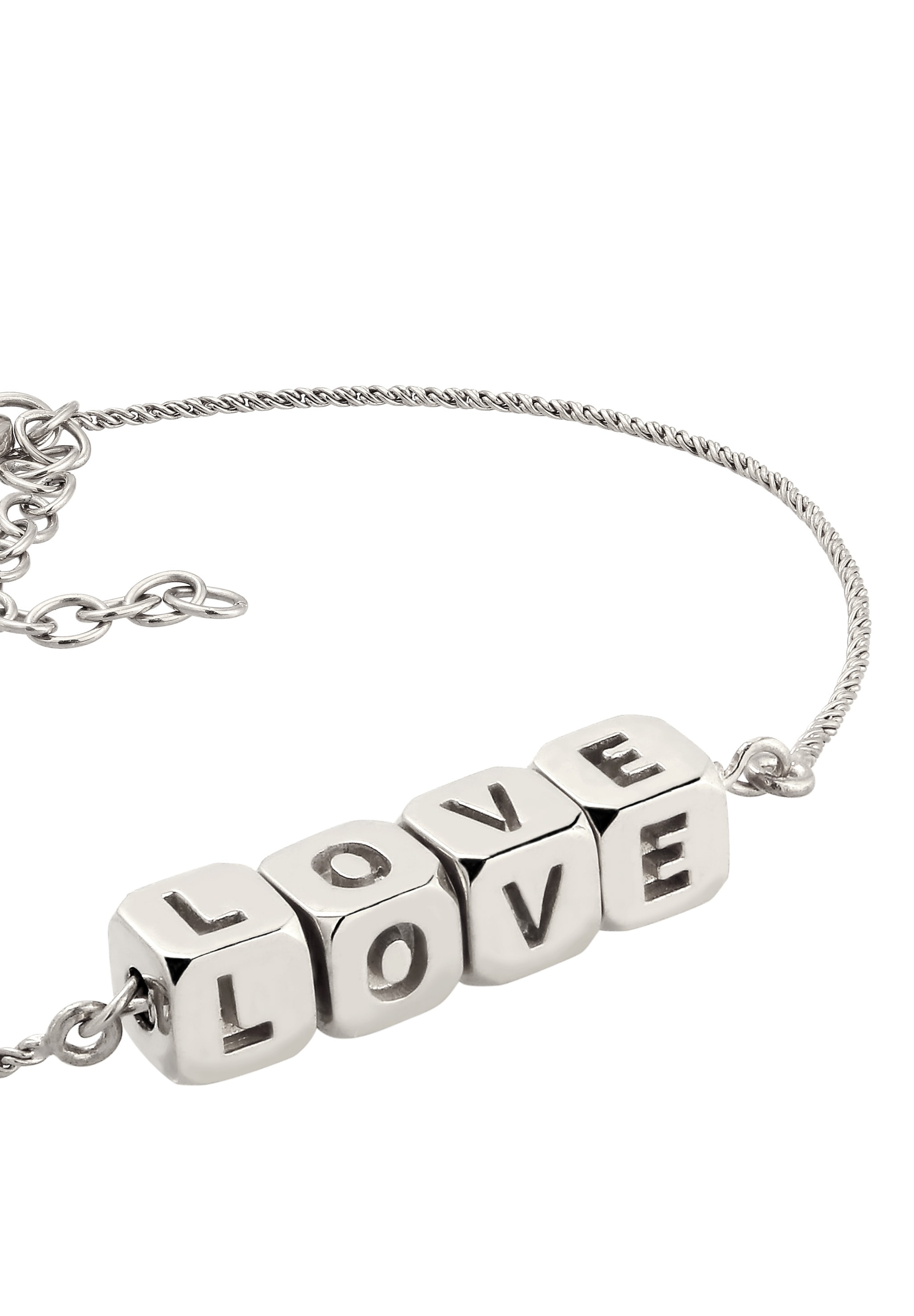 Elli Armkette »Armband Love Lettering 925 Sterling Silber«