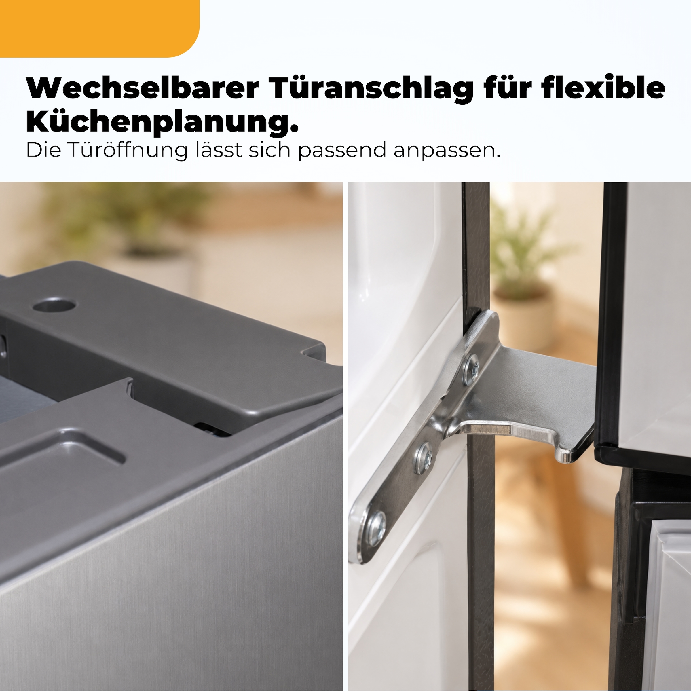 exquisit Kühl-/Gefrierkombination »KGC340-115-NF-040C inoxlook-az« 186 cm hoch 59,5 cm breit NoFrost Technologie für dauerhaft eisfrei ohne Abtauen