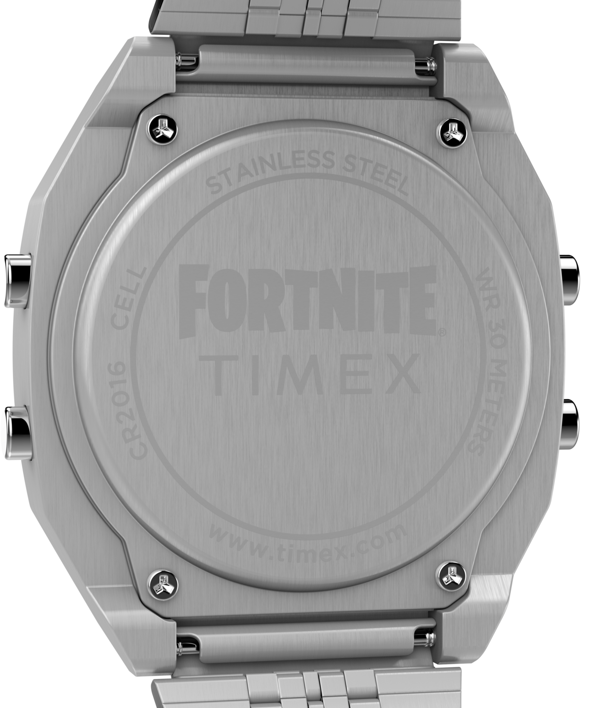 Timex Chronograph »TIMEX x FORTNITE TIMEX T80« Quarzuhr, Armbanduhr,Herrenuhr,Edelstahlarmband, Stoppfunktion,digital