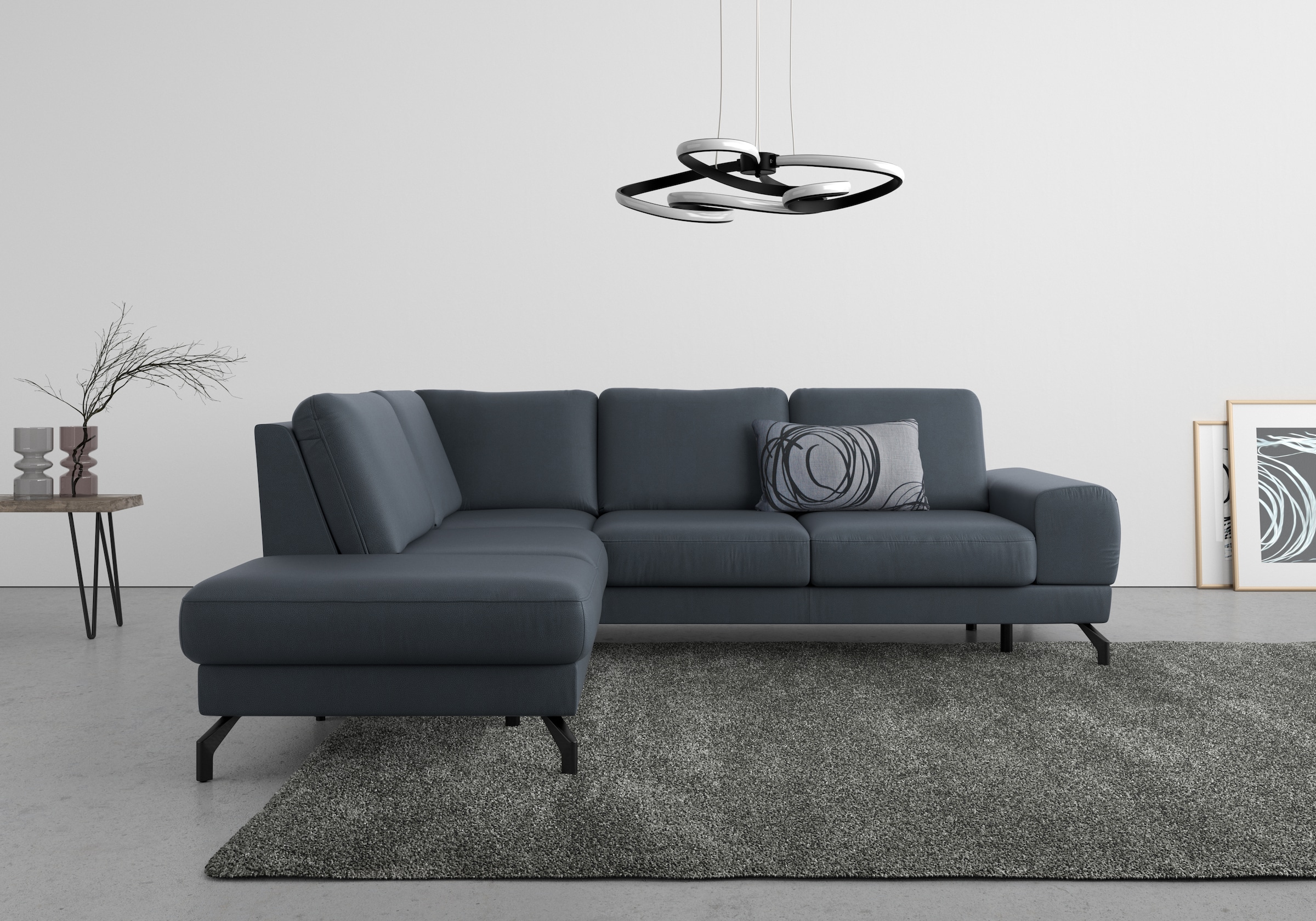 sit&more Ecksofa »Cinturo L-Form«, inklusive Sitztiefenverstellung und Federkern, Sitzhöhe 45 cm