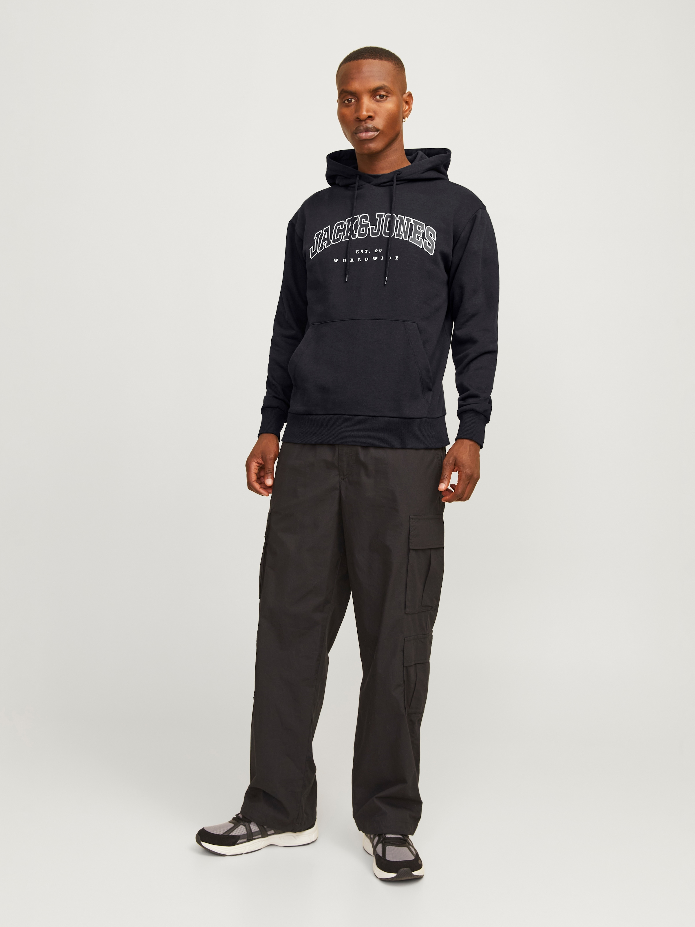 Jack & Jones Kapuzensweatshirt »JJECALEB VARSITY SWEAT HOOD NOOS«