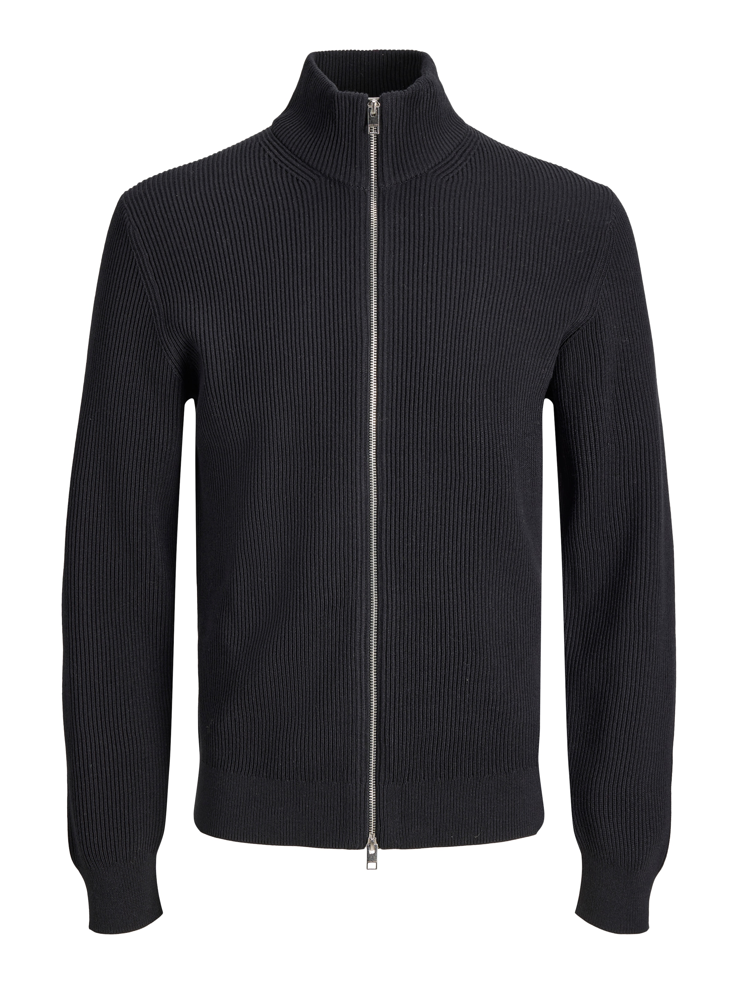 Jack & Jones Strickjacke »JJEPERFECT RIB KNIT FULL ZIP CARDIGAN SN« Baumwollmischung, mit Reißverschluss