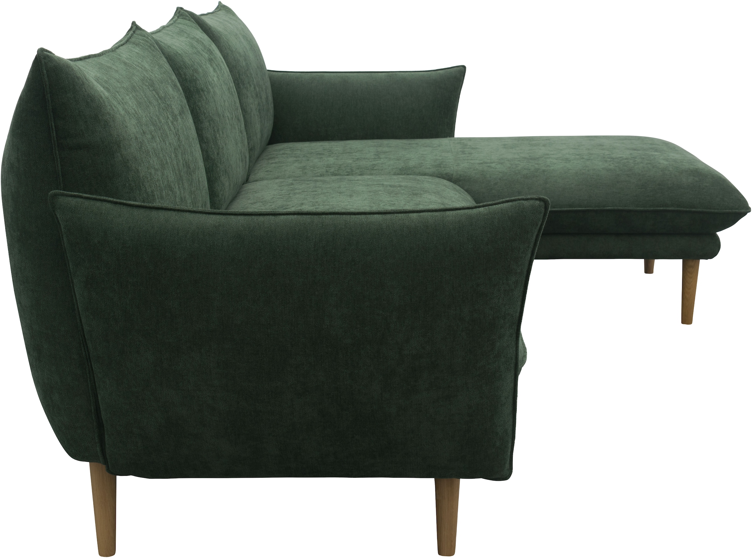 DOMO collection Ecksofa »100 032 modern mit schmalen Armlehnen, Breite 282cm, L-Form«