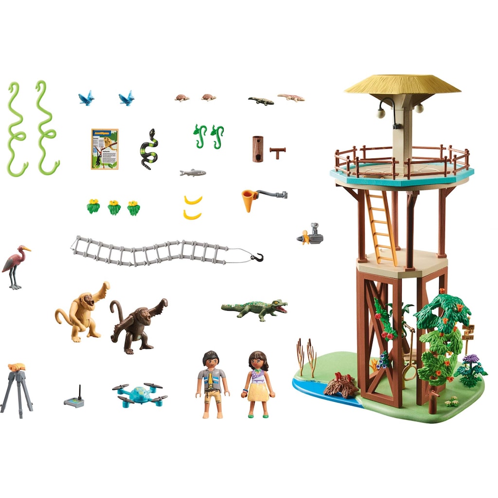 Playmobil® Konstruktions-Spielset »Wiltopia - Forschungsturm mit Kompass (71008), Wiltopia«, (203 St.)