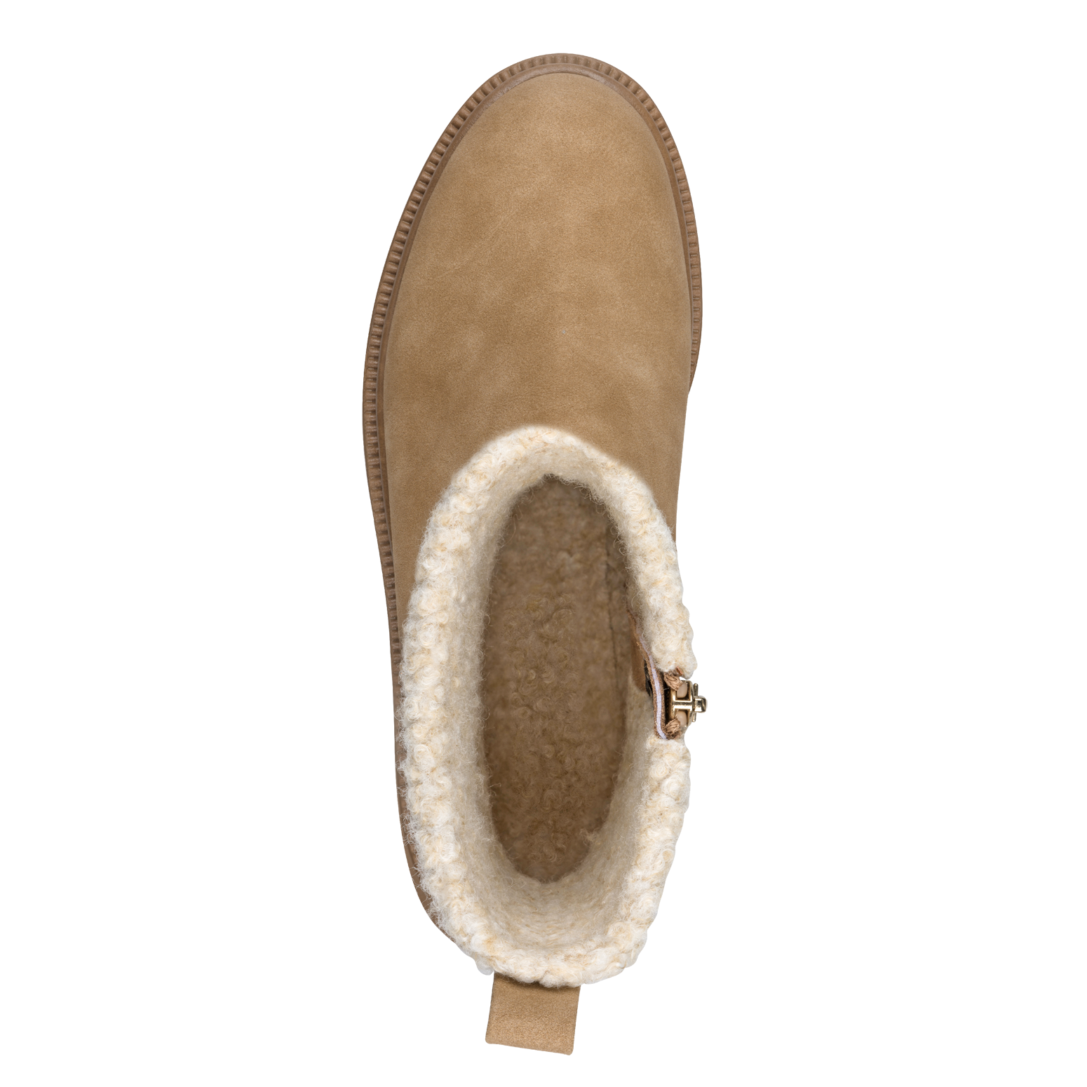 MARCO TOZZI Winterboots  , Blockabsatz, Stiefelette mit Teddy-Herzapplikation an der Seite