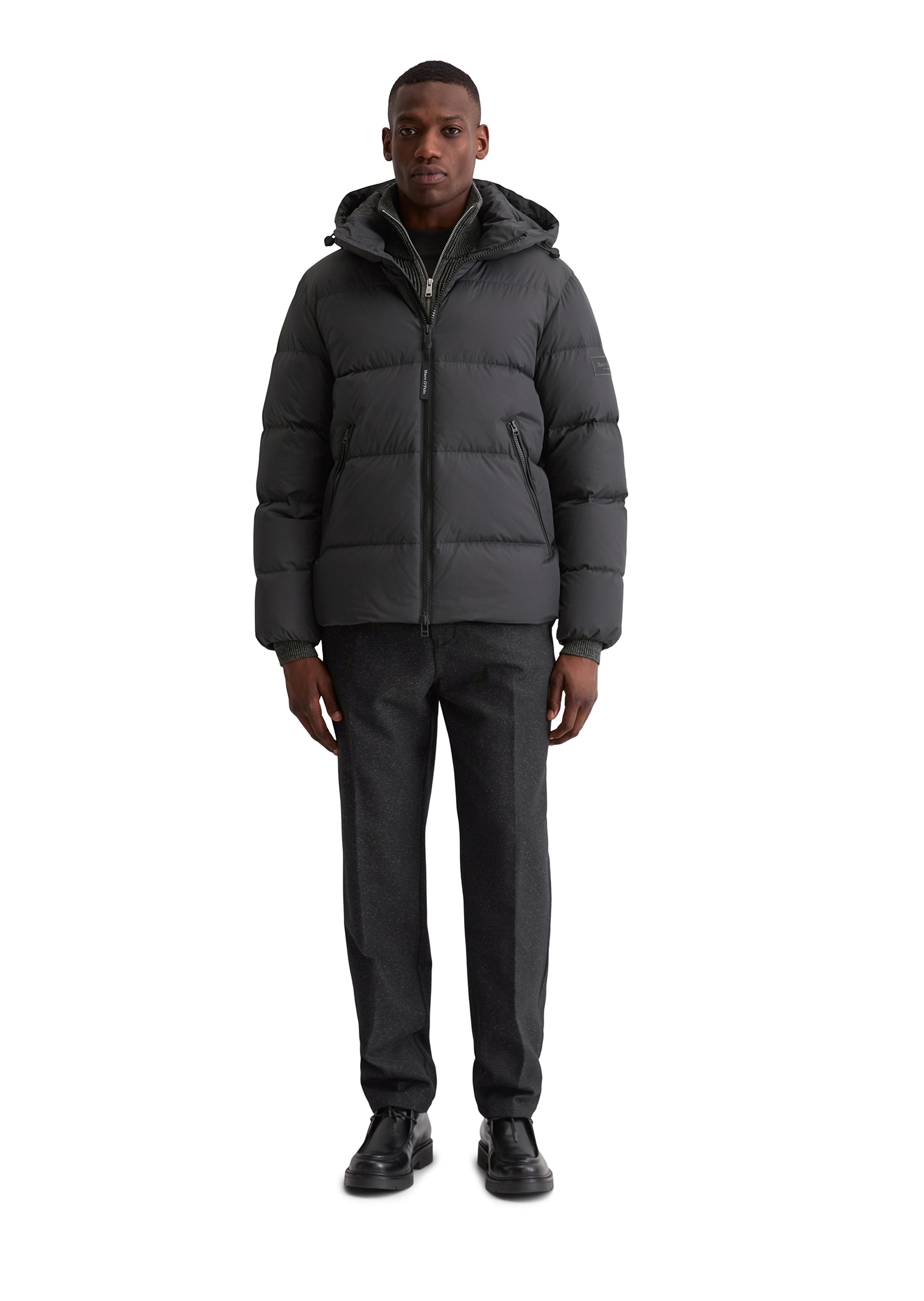 Marc O'Polo Daunenjacke, mit Kapuze, mit 2-Wege-Zipper und abnehmbarer Kapuze