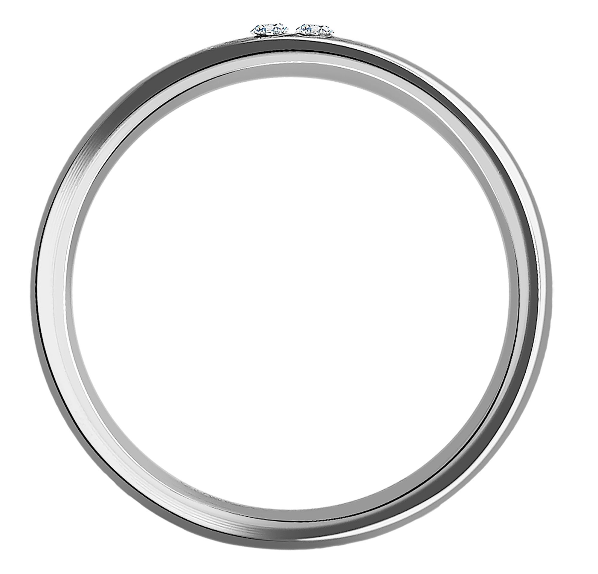 Adelia´s Fingerring »Damen Ring aus Edelstahl mit Strass Steinchen«