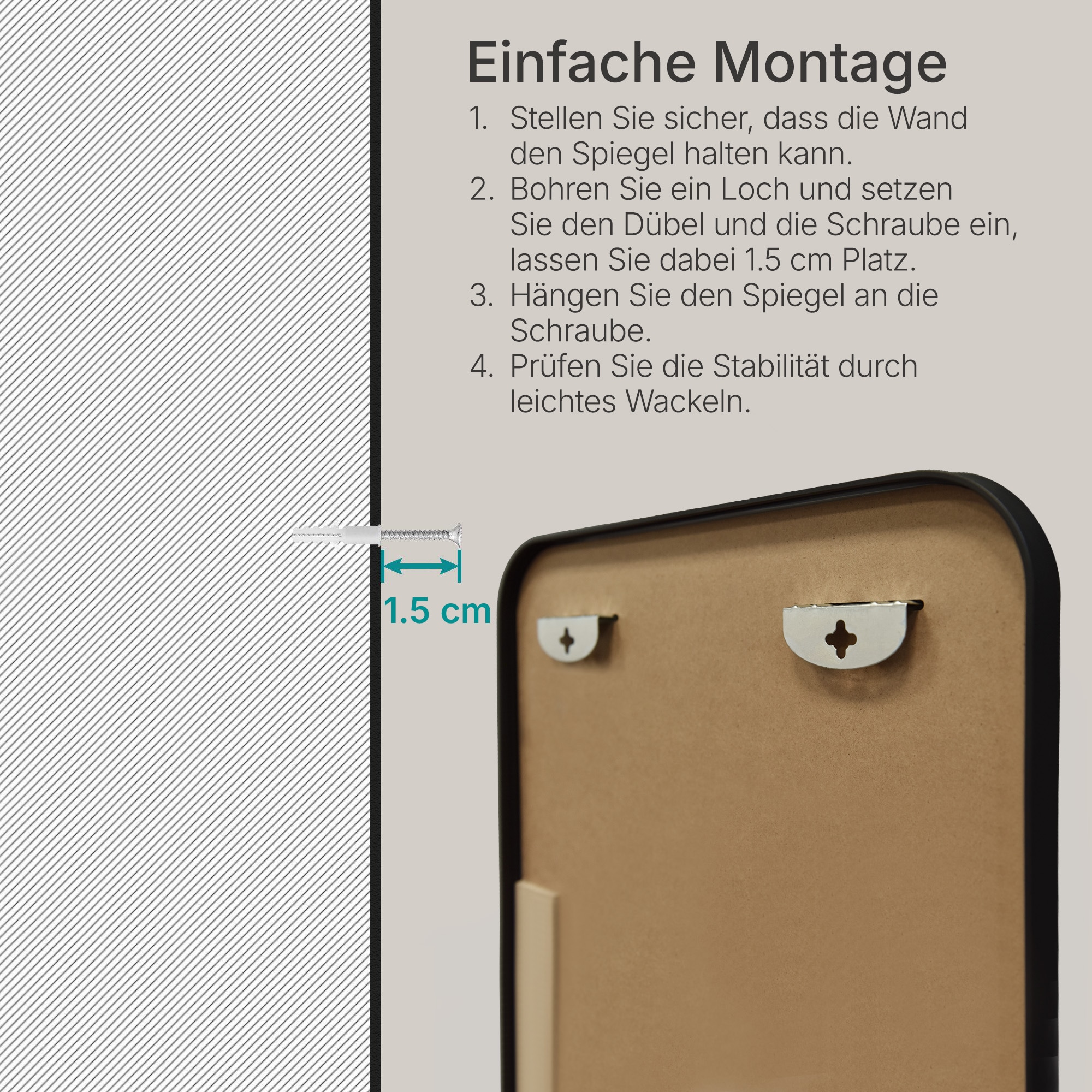 OTTO home Spiegel »Standspiegel Addrik, wahlweise in 2 Größen 150x40cm oder 160x50cm« Ganzkörperspiegel mit Sicherheitsglas, in verschiedenen Farben