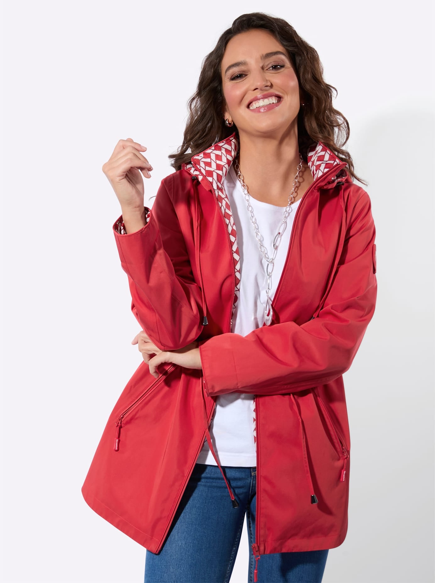 Casual Looks Funktionsjacke mit Kapuze