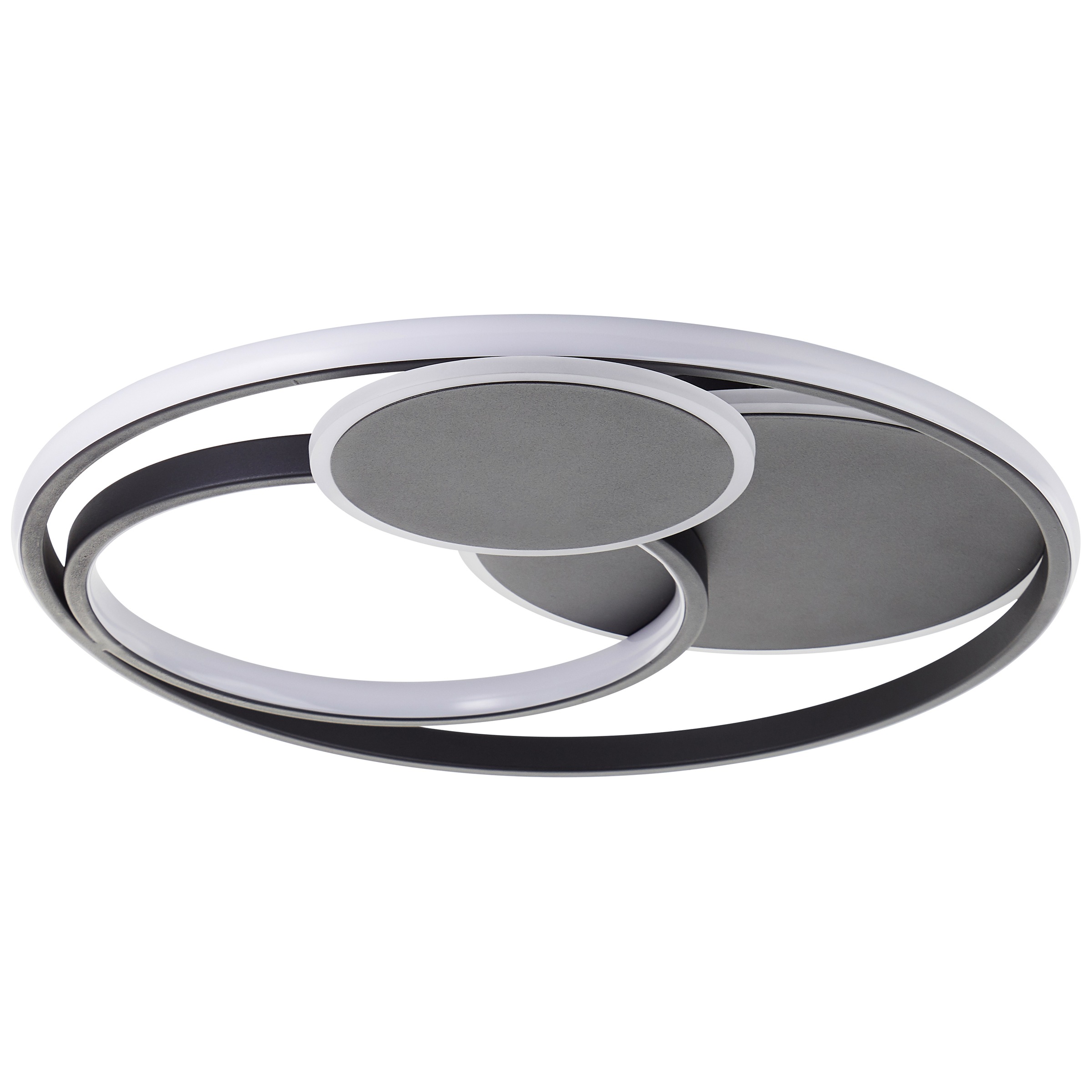 Brilliant LED Deckenleuchte »Runda«, 1 flammig, Leuchtmittel LED-Modul | LED fest integriert, Ø 50 cm, 5200 lm, 3000-6500 K, dimmbar, CCT, Fernbedienung, Metall