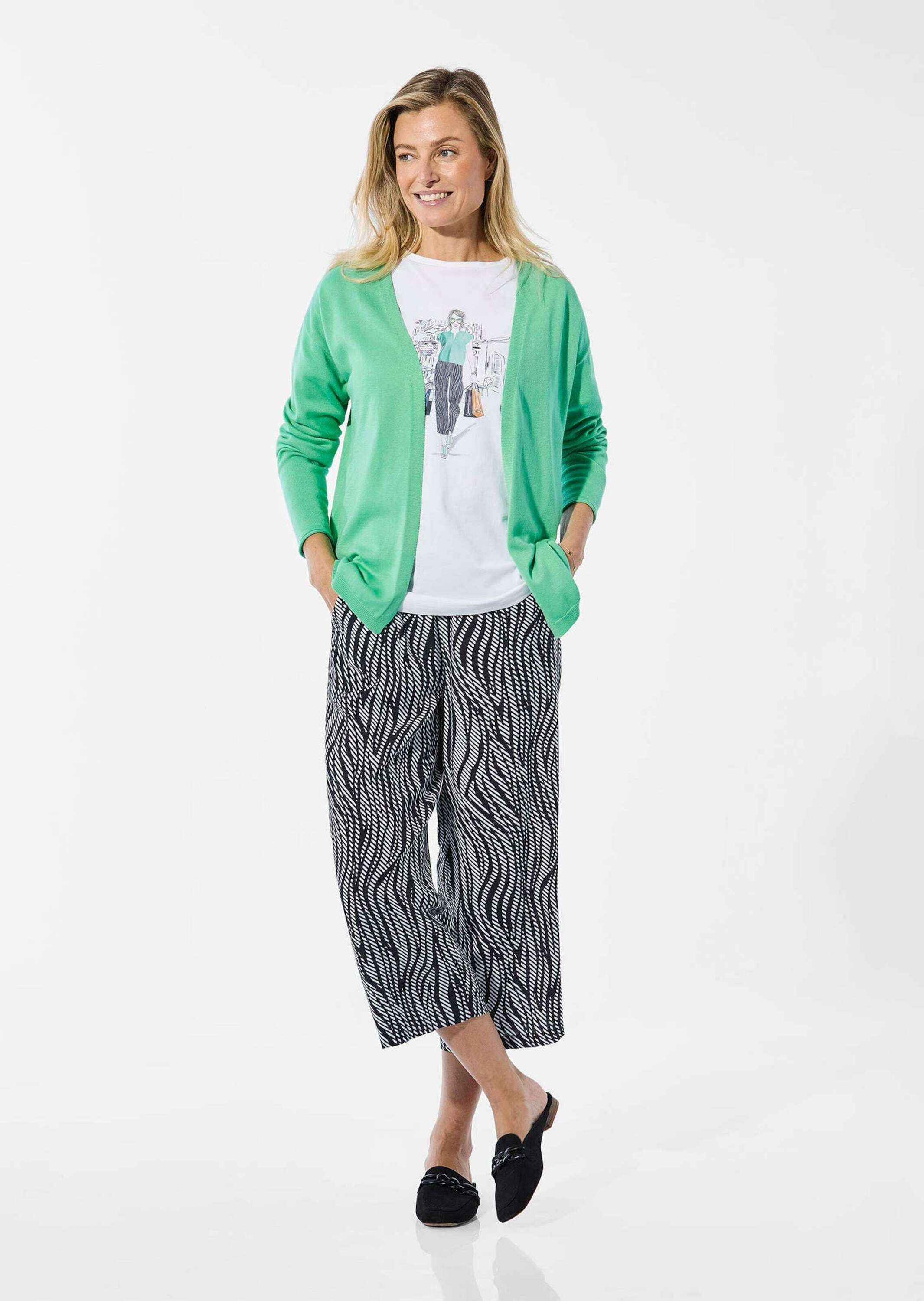 GOLDNER Strickjacke »Kurzgröße Offene Strickjacke in Kurzform«
