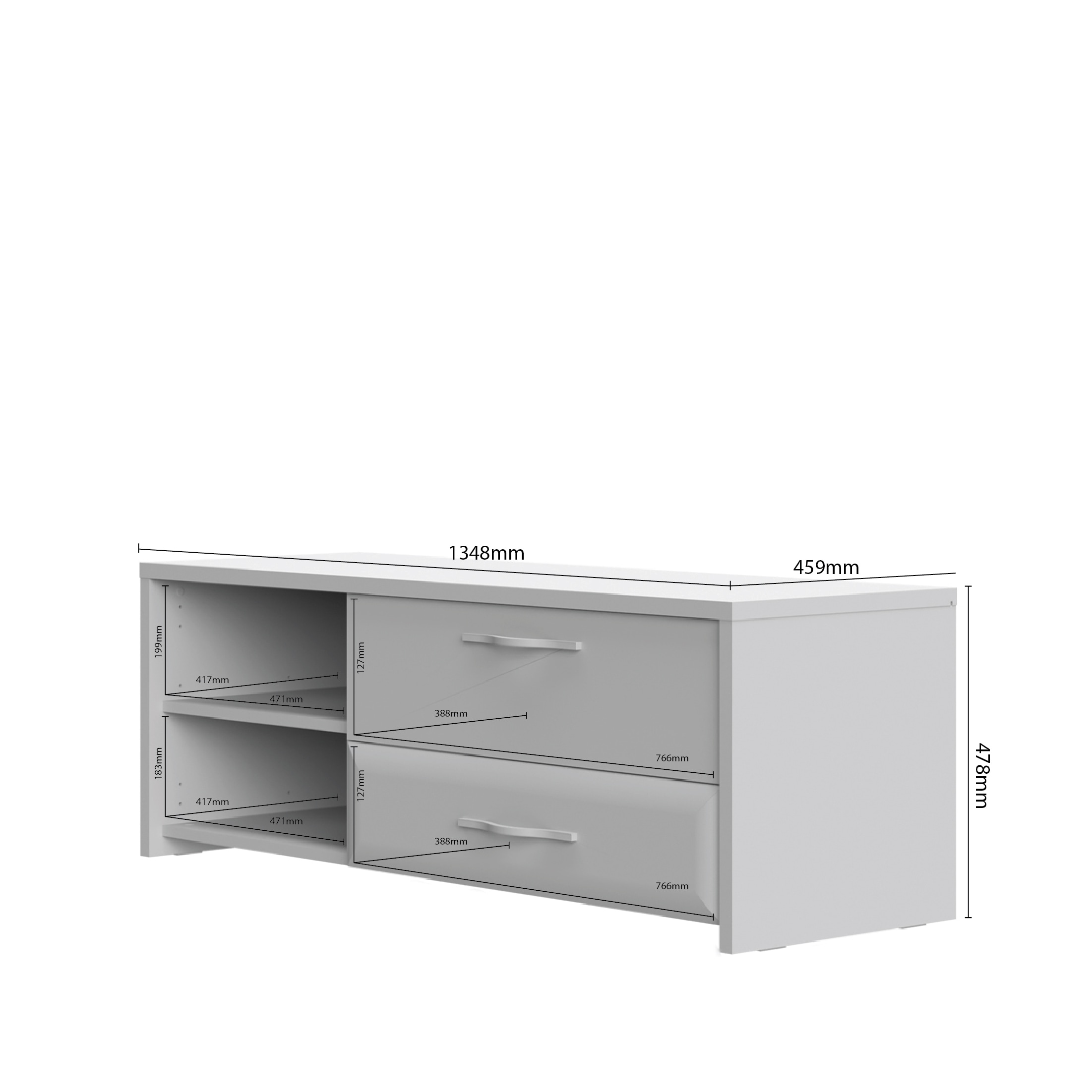 Home affaire TV-Board »Gala« verschiedene Größen erhältlich,  UV lackiert, kratzfest, hochglänzend