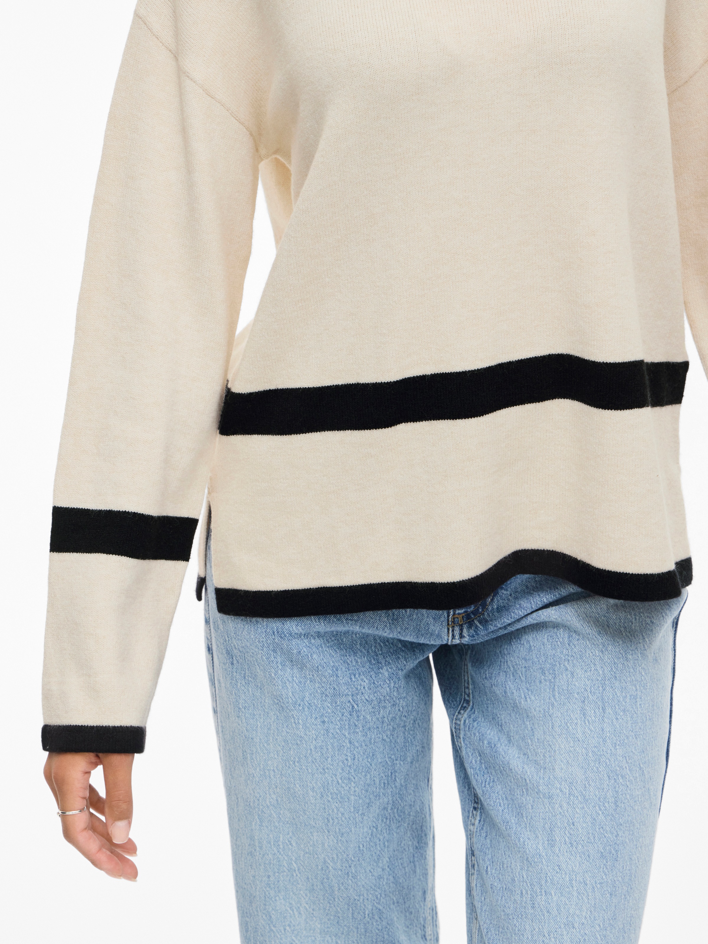 Vila Rundhalspullover »VIRIL O-NECK OVERSIZE L/S KNIT TOP- NOOS«