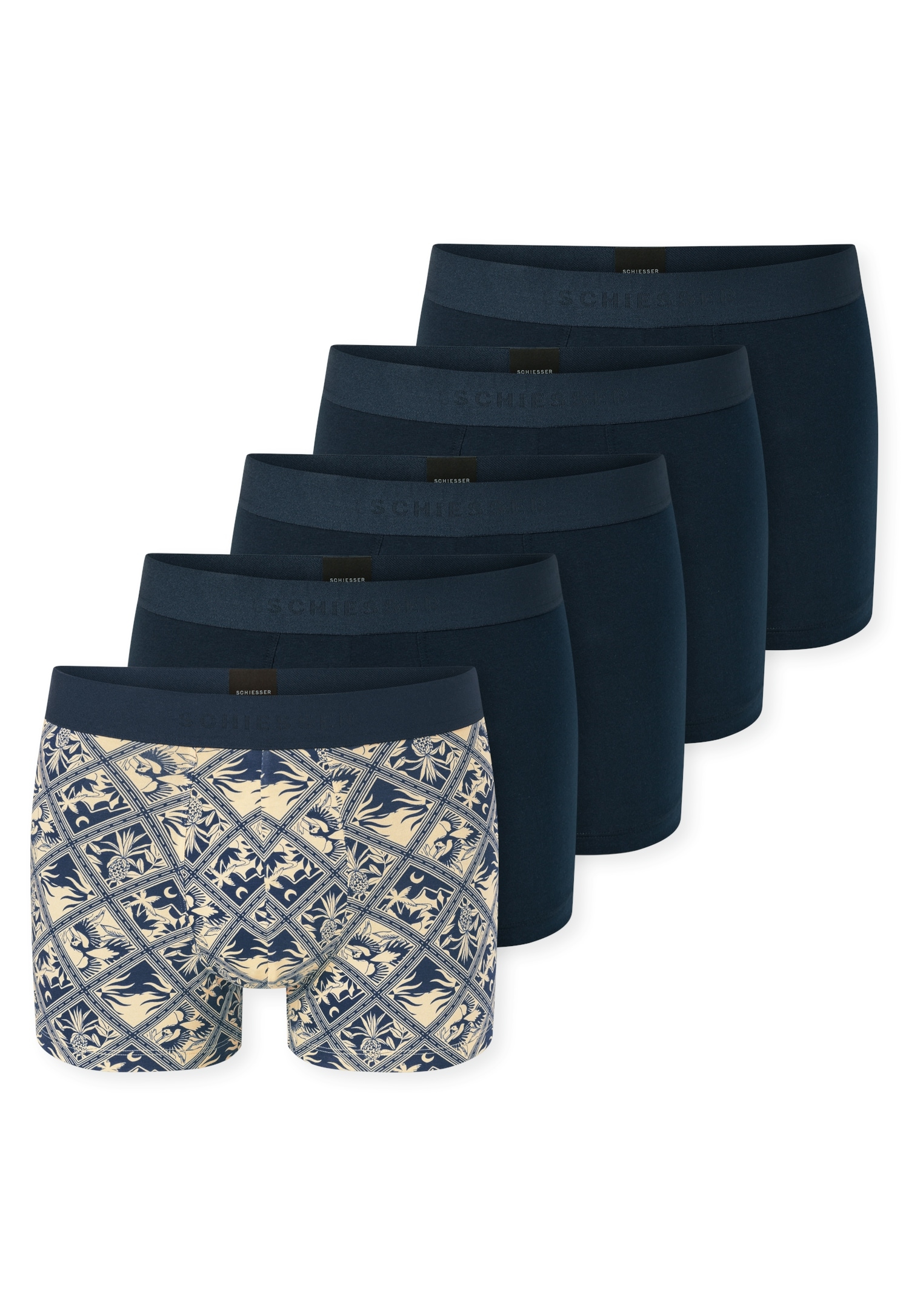 Schiesser Boxershorts »95/5 Multipacks« 5er Pack,  ohne Eingriff, angenehm weich