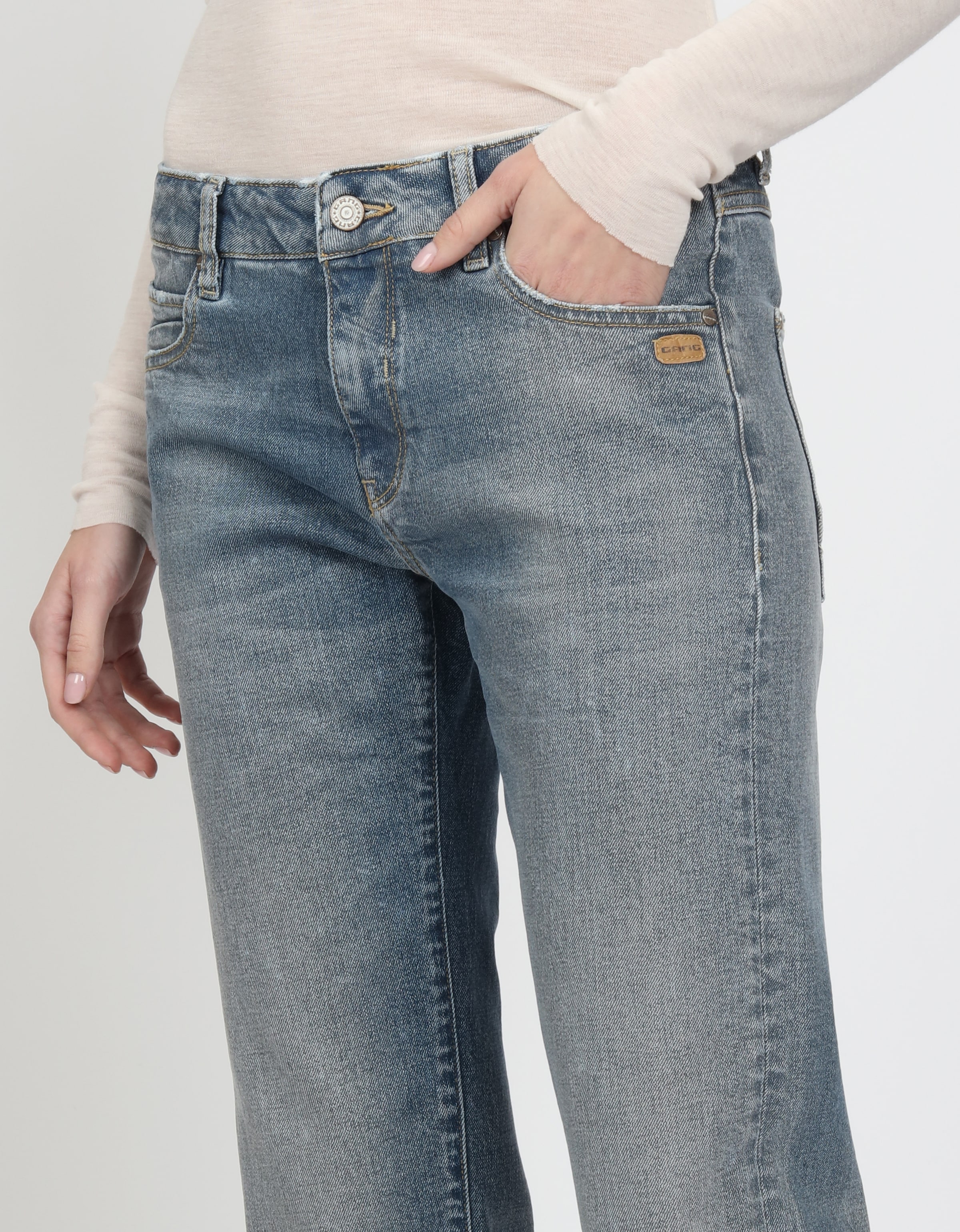 GANG Boyfriend-Jeans »94NADIA«, 5-Pocket Style mit Reißverschluss und Knopf