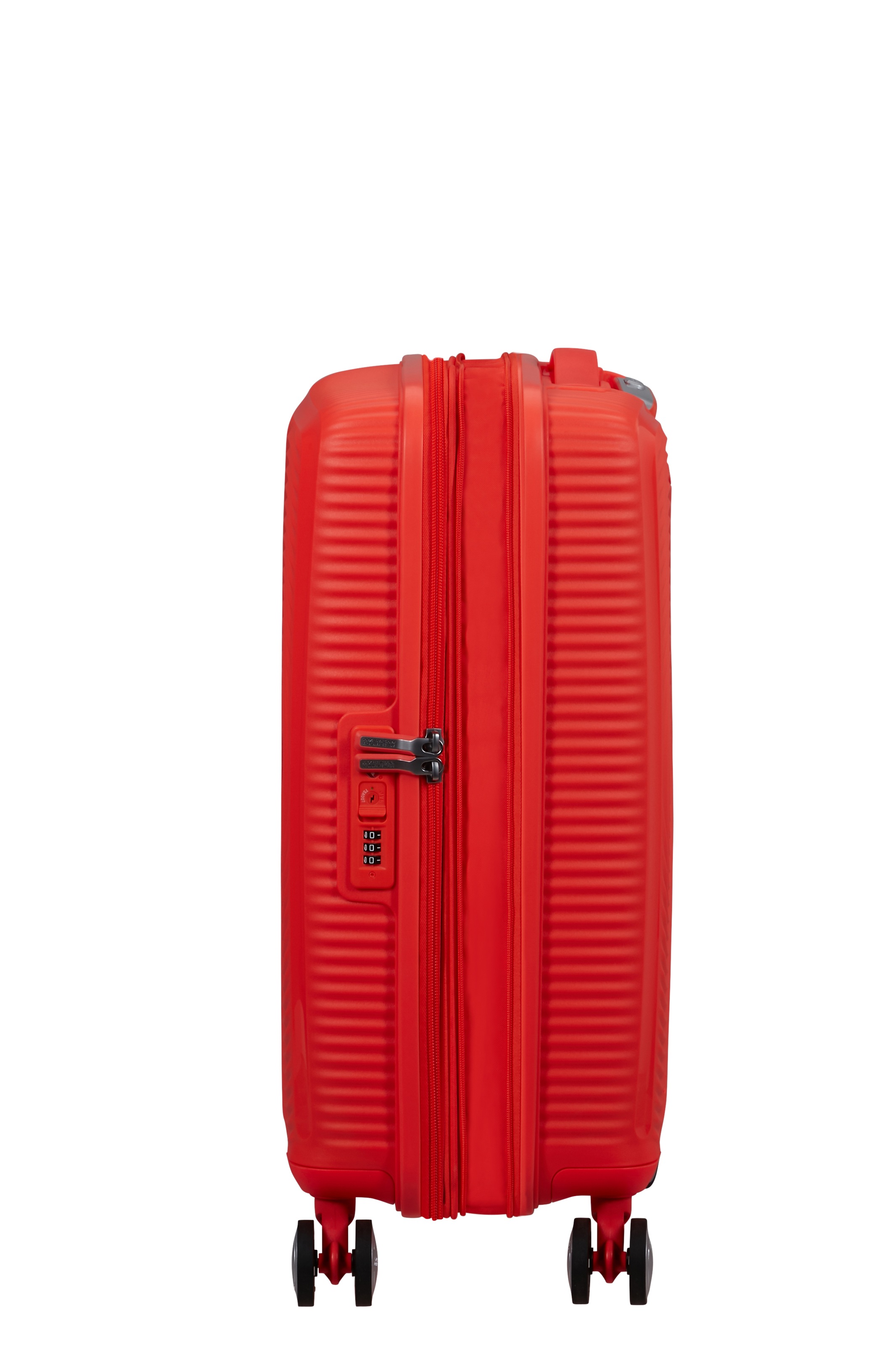 American Tourister® »SOUNDBOX, in verschiedenen Farben und Größen« 35,5 l 4 Rollen Reisekoffer Trolley Aufgabegepäck TSA-Zahlenschloss Volumenerweiterung