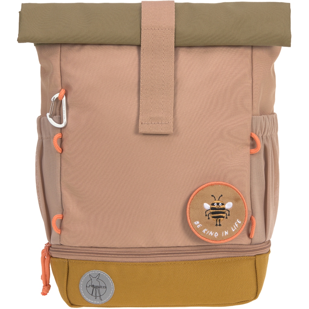 LÄSSIG Kinderrucksack »Nature, Mini Rolltop Backpack, Hazelnut«, Reflektoren