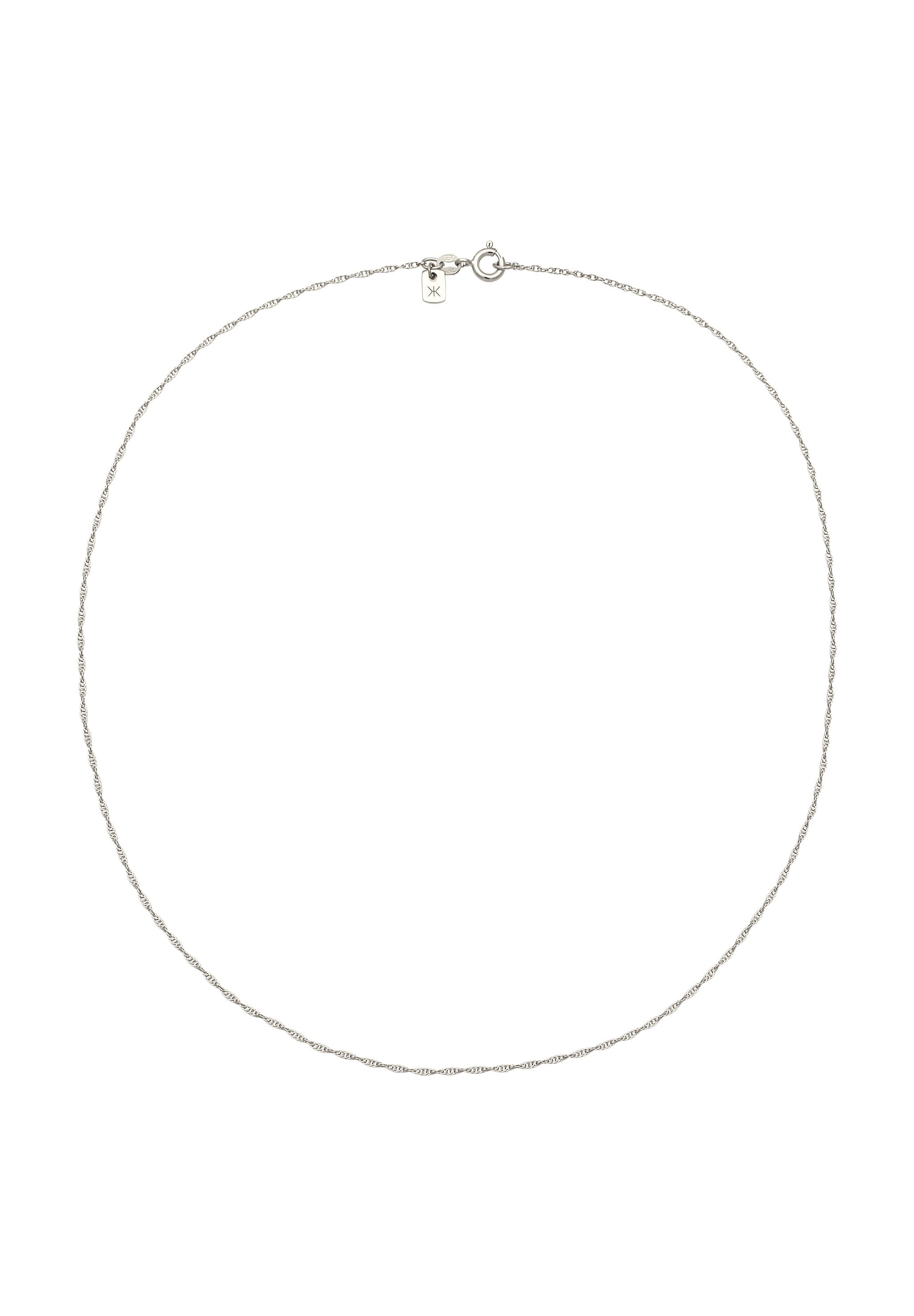 Kuzzoi Silberkette »Halskette Basic Gliederkette Gedreht 925 Sterling Silber«