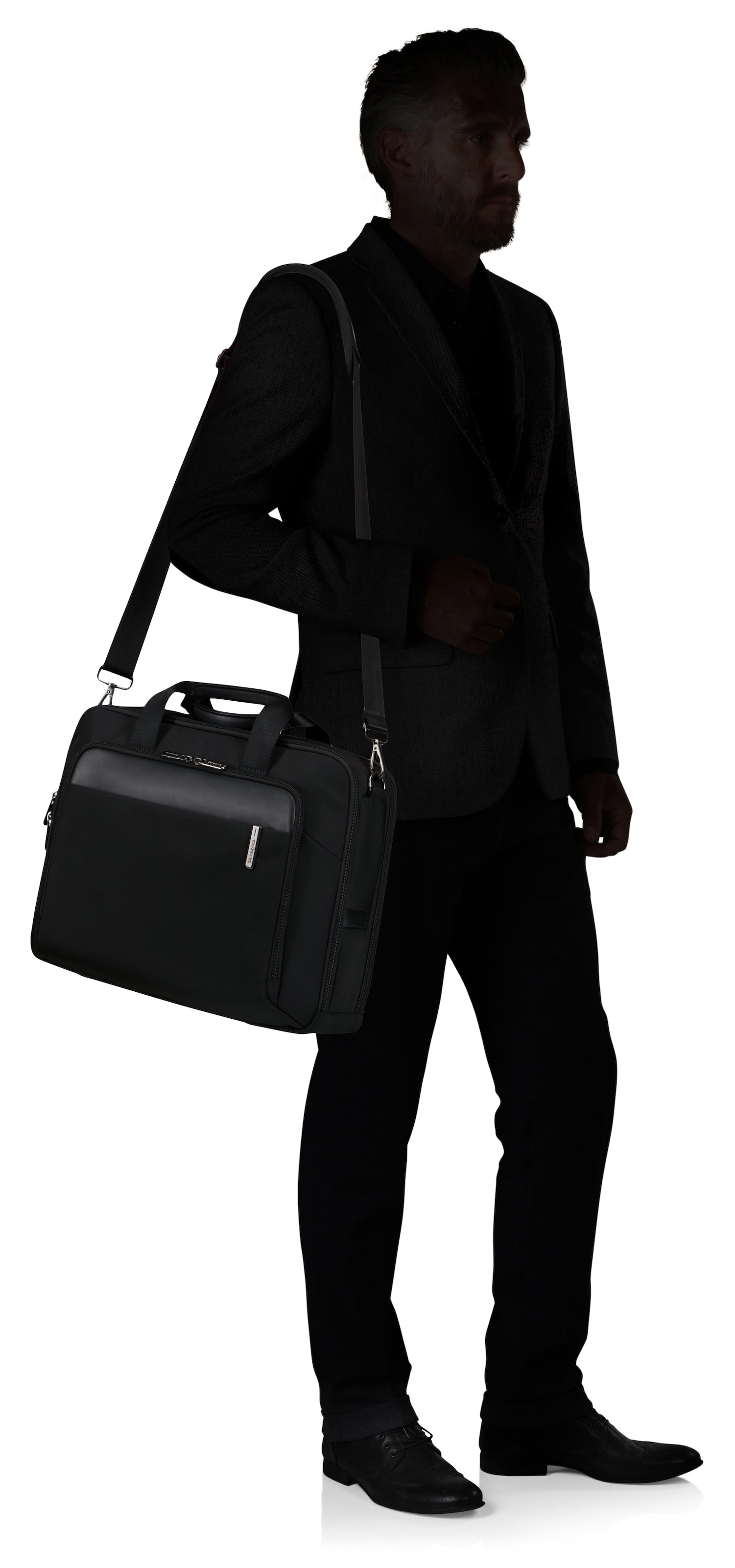 Samsonite Aktentasche »EVOSIGHT 17,3''«, Businesstasche Trolleyaufstecksystem