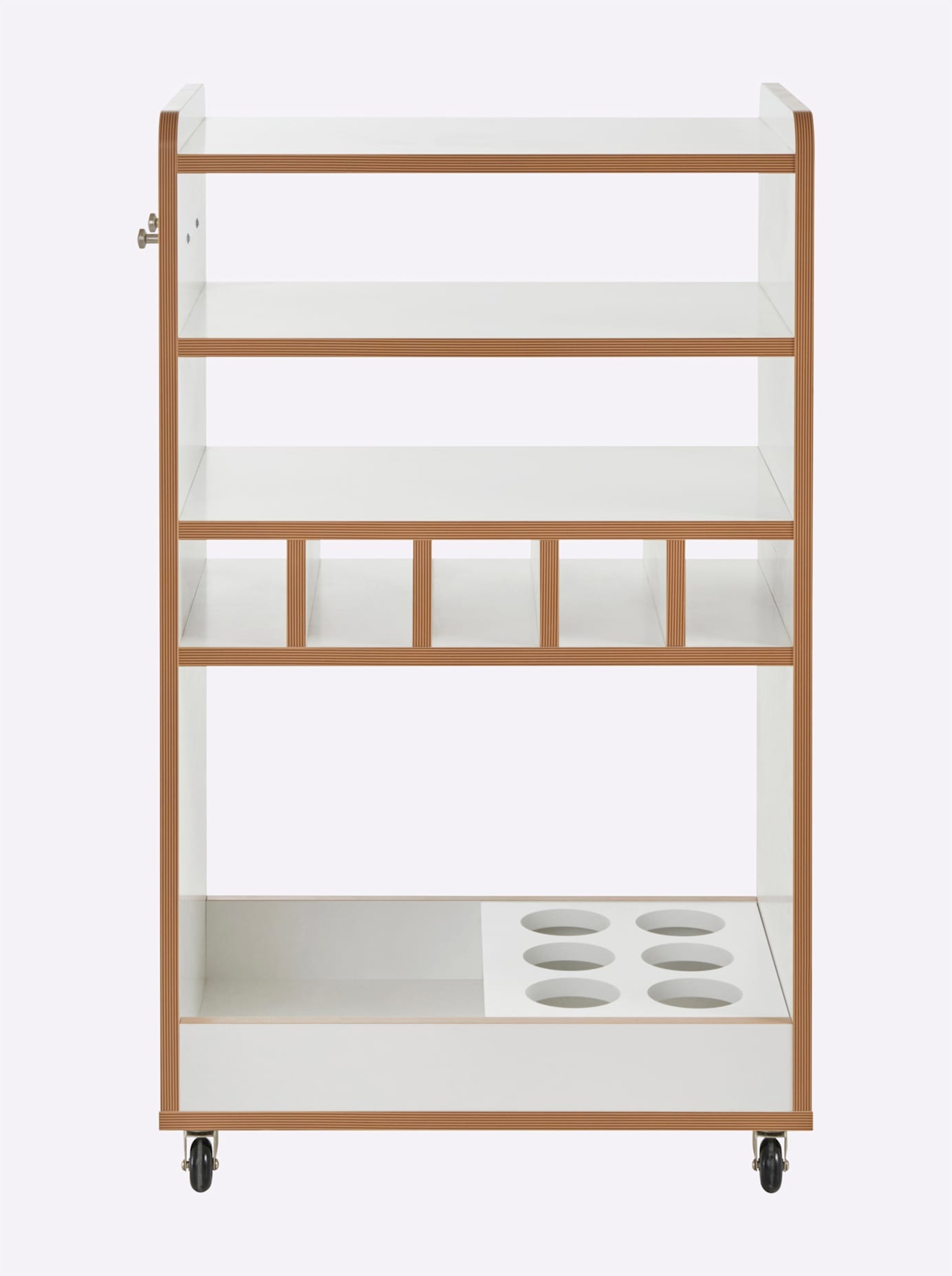 Küchenwagen1Stk.tlg. in weiß, Größe B/H/T: 63 cm x 100 cm x 40 cm