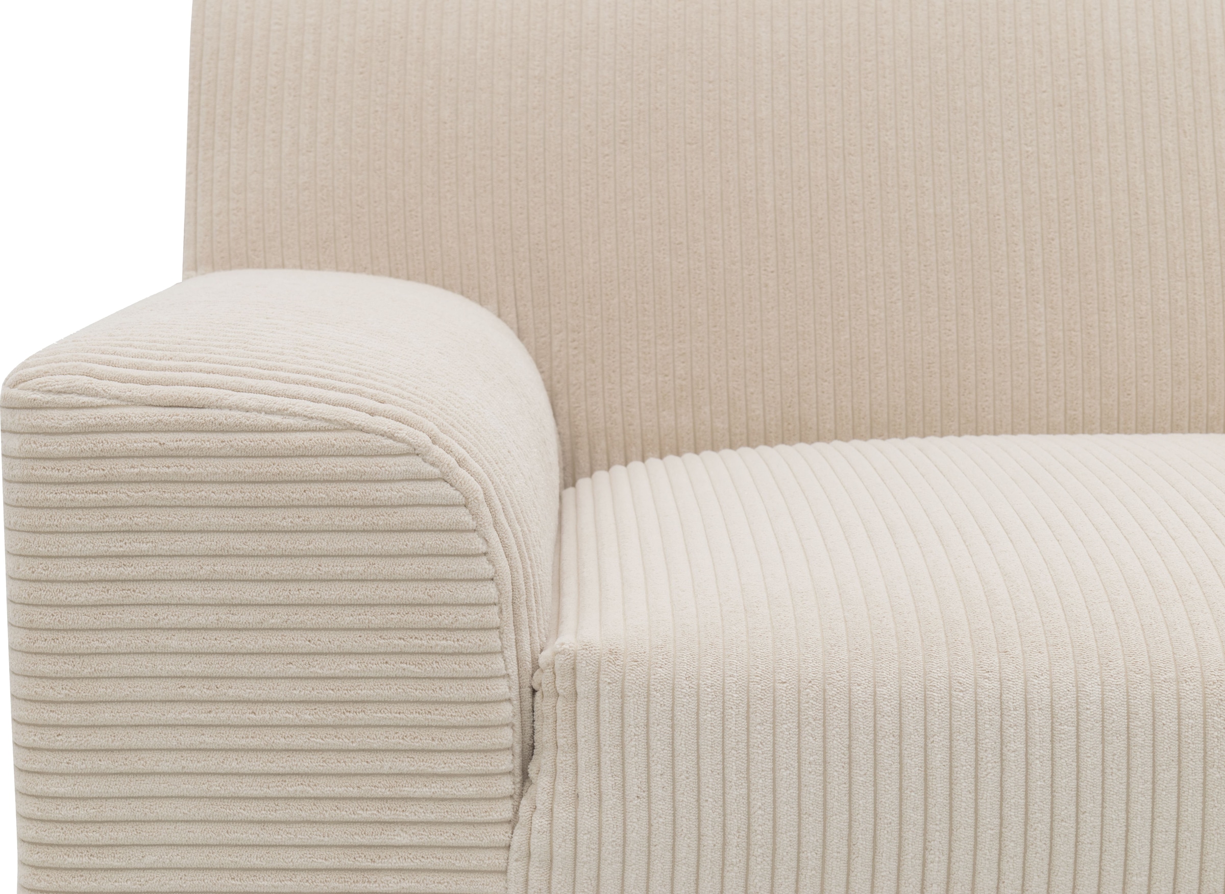 DOMO collection Ecksofa »Turah 2, L-Form, in Cord u. wasserabweisender Microfaser, Federkern«, B/T/H: 241/146/79 cm, incl. Zierkissen, wahlweise mit Bettfunktion