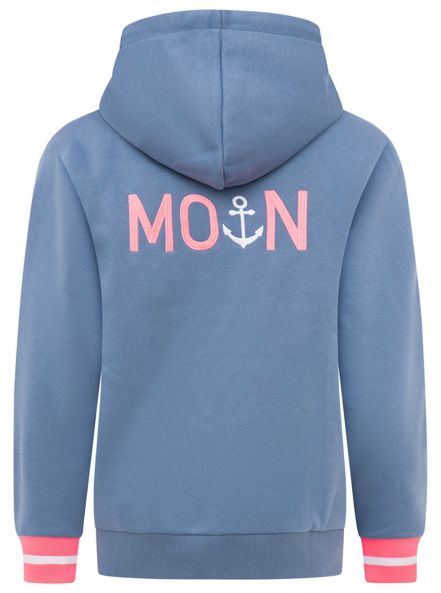 Zwillingsherz Kapuzensweatjacke »"Rahel"« Langarm, Kapuze, Reißverschluss, modisch, Schriftzug, Taschen