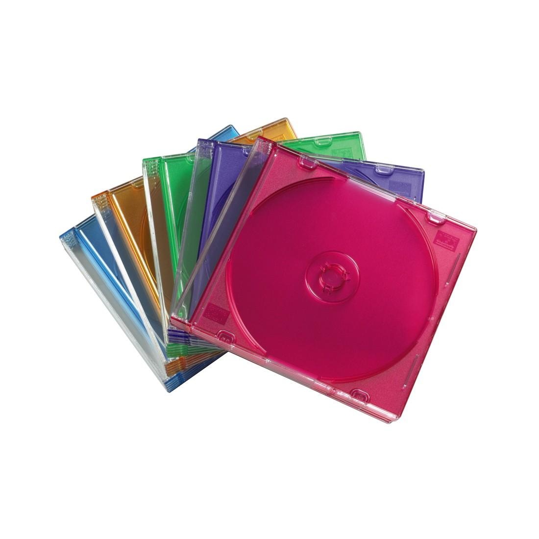 Hama CD-Hülle »CD-Leerhülle Slim 25er-Pack Farbig Schutzhülle für CDs versch. Farben«