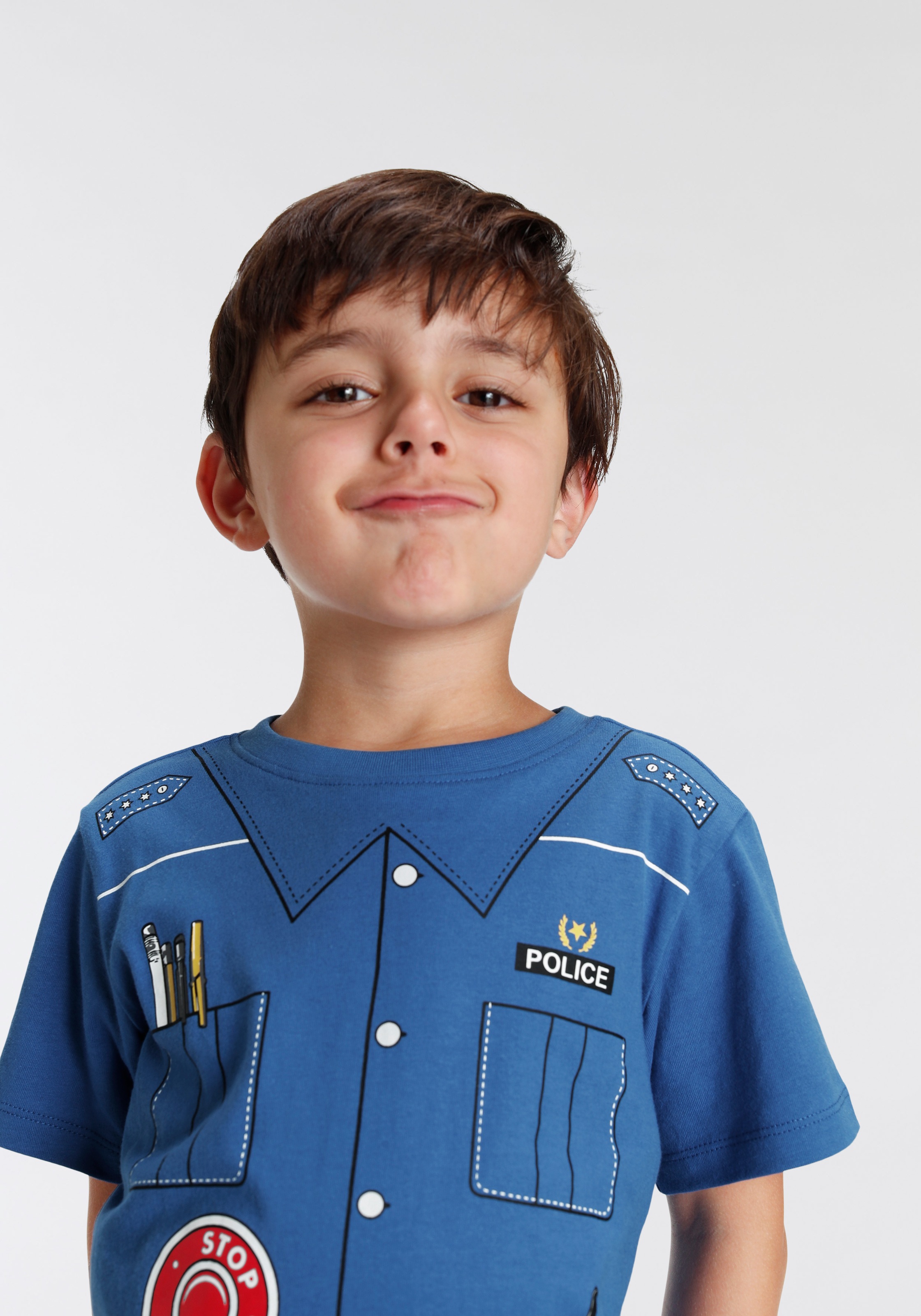 Shop im Druck KIDSWORLD »POLIZEI«, T-Shirt Online Uniform OTTO