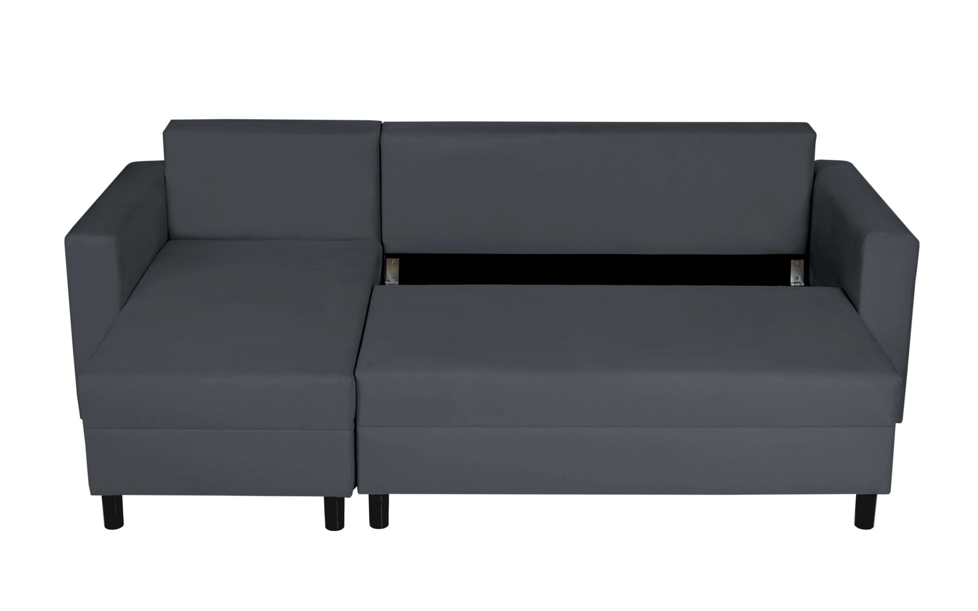 INOSIGN Ecksofa »GLENOE Schlafsofa mit Bettkasten, Recamiere beidseitig montierbar«, L-Form, Maße B/T/H: 230/135/84,5 cm, Velvet & Struktur weich