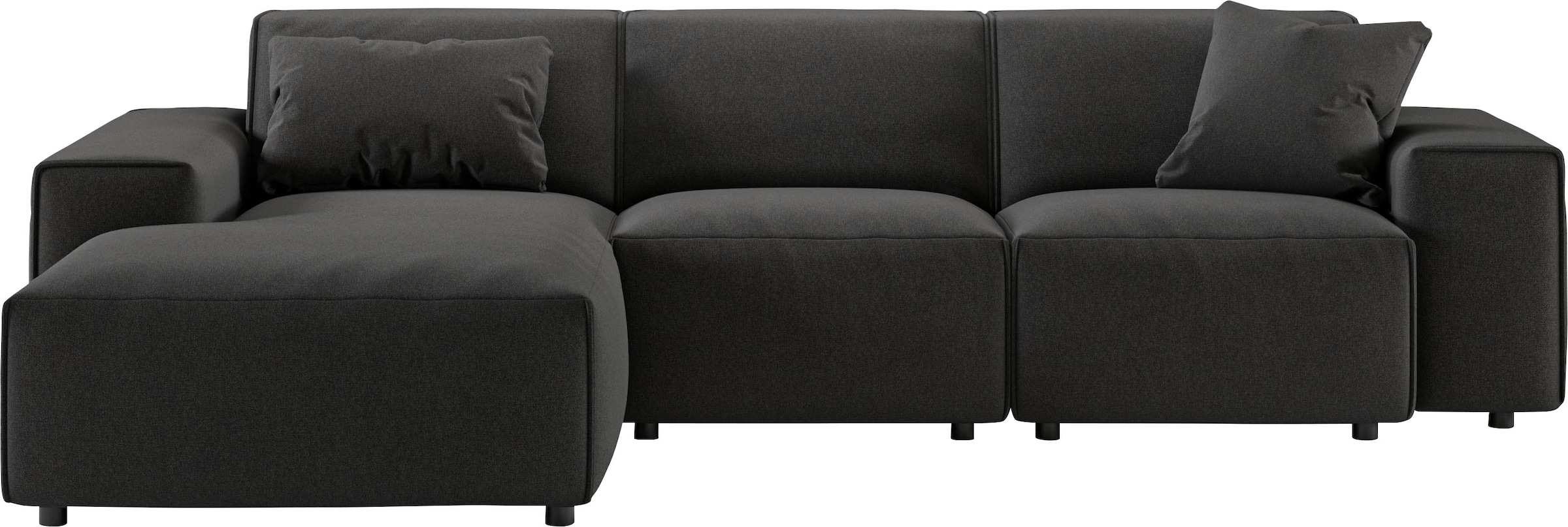 andas Ecksofa »Glimminge L-Form auch in Breitcord, Feincord + Easy care-Bezug,«, Breite 264, Zierkissen