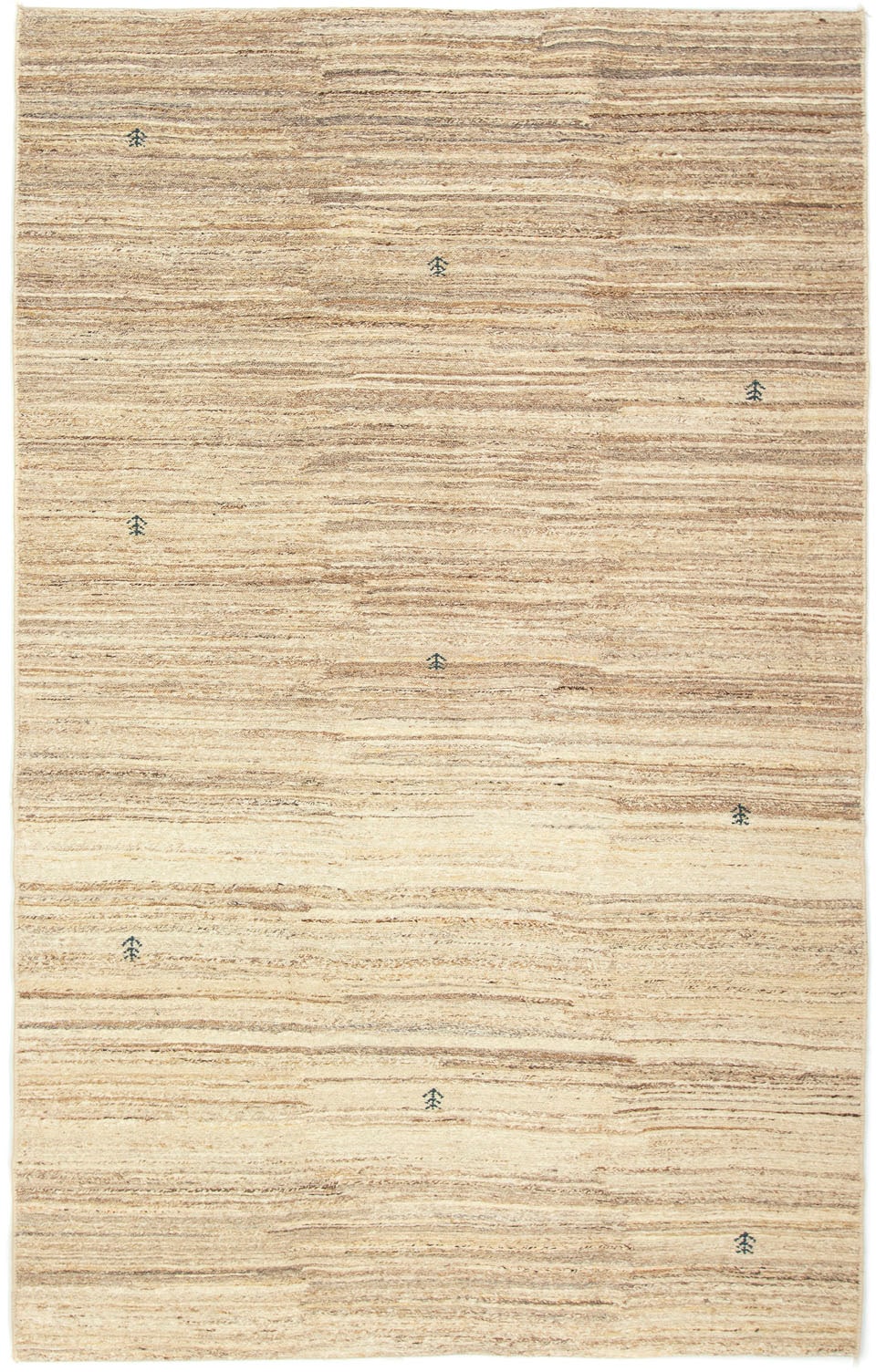 morgenland Wollteppich »Gabbeh Teppich handgeknüpft naturweiß«, rechteckig,  handgeknüpft online bei OTTO