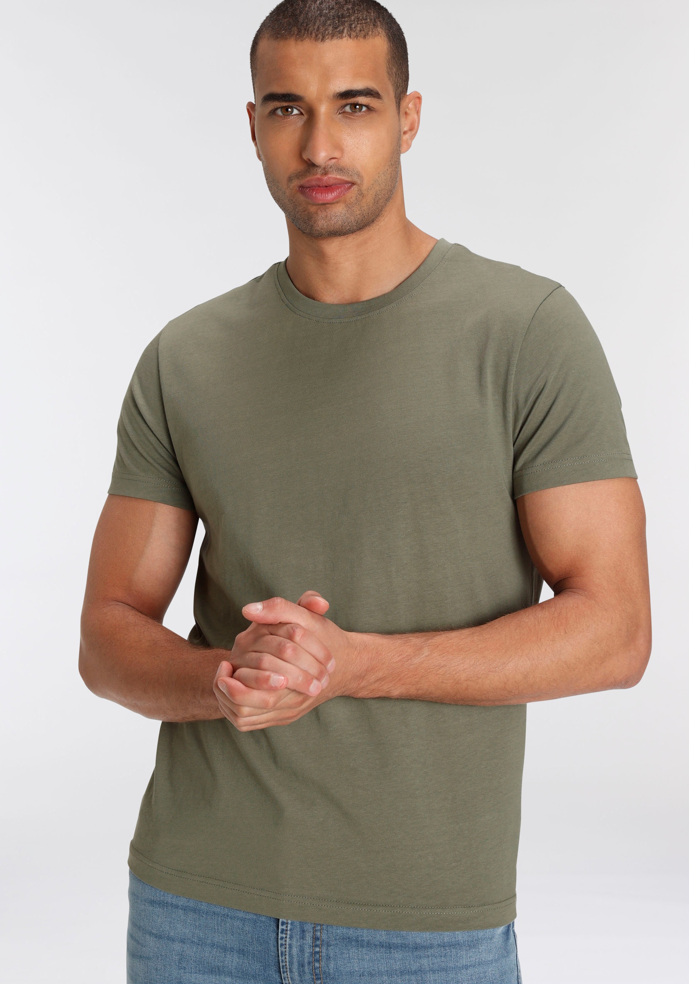 AJC T-Shirt, (3er-Pack), lockere Passform, Basic-Stil