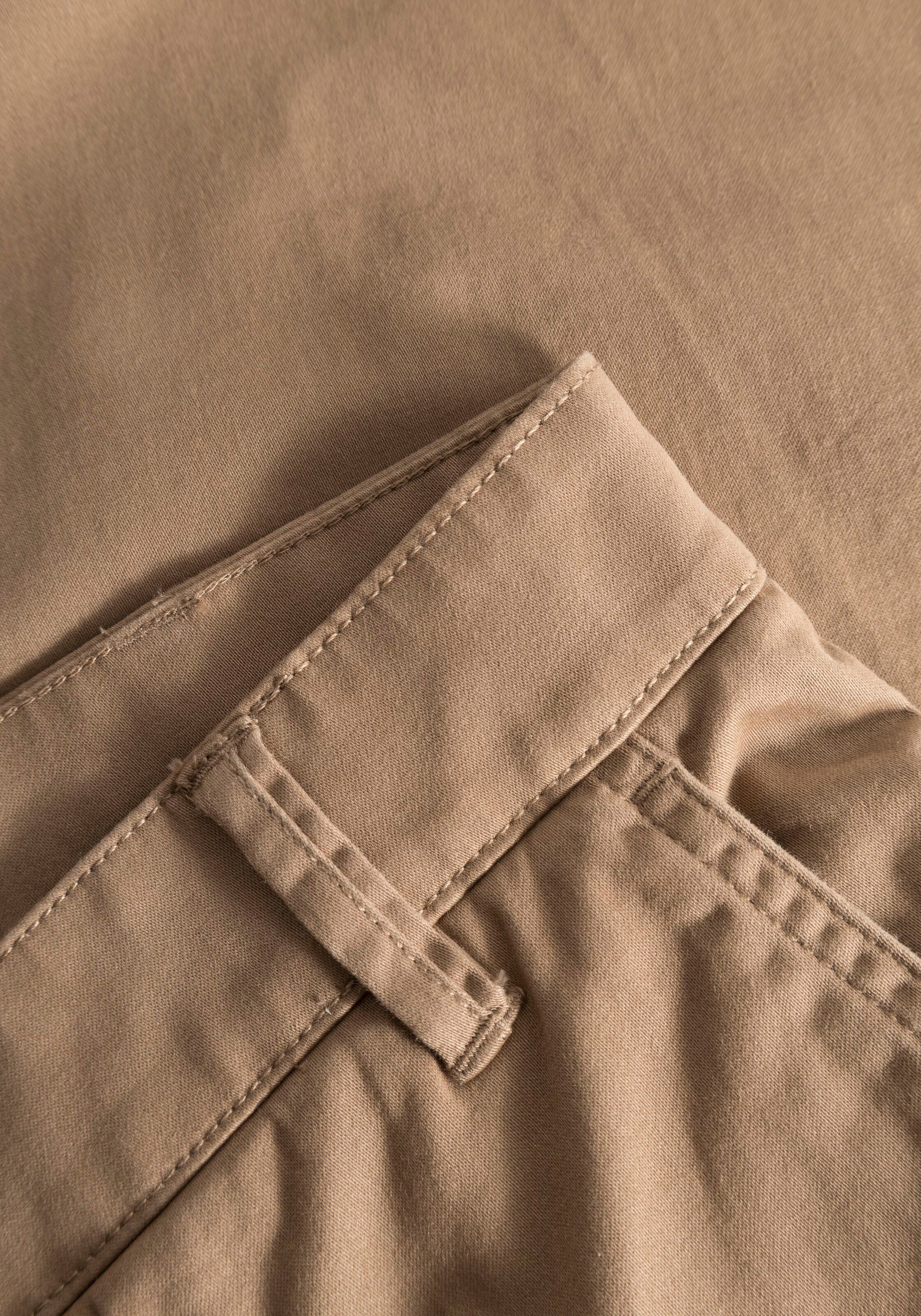 KnowledgeCotton Apparel Chinohose »LUCA slim«, mit Label-Stichting hinten