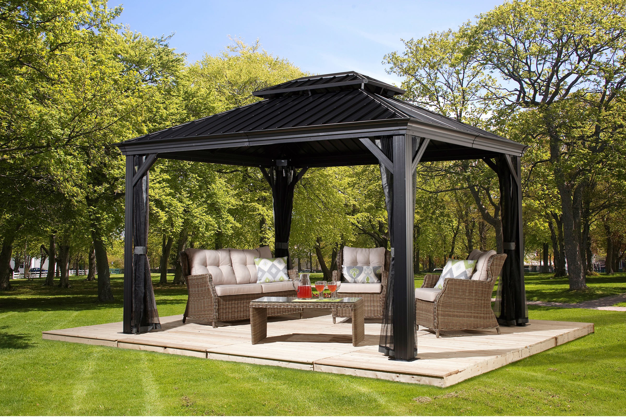 Sojag Pavillon »Messina 10x12«, BxT: 298x363 cm